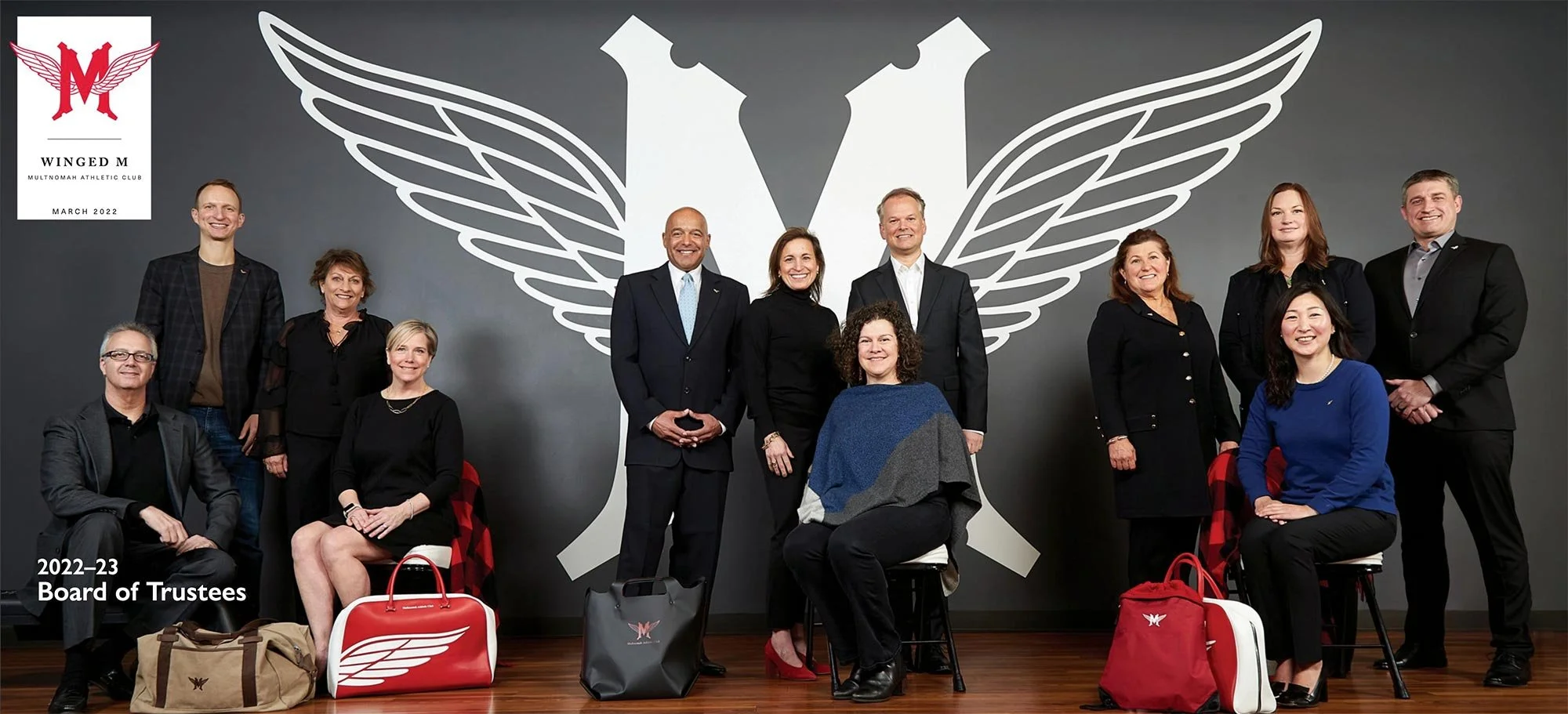 Each year the Winged M features a cover with the next year's board members. This was a trifold, and utilizes the new masthead I had recently designed. Work includes: photoshoot art direction and styling, photo editing, and graphic design.