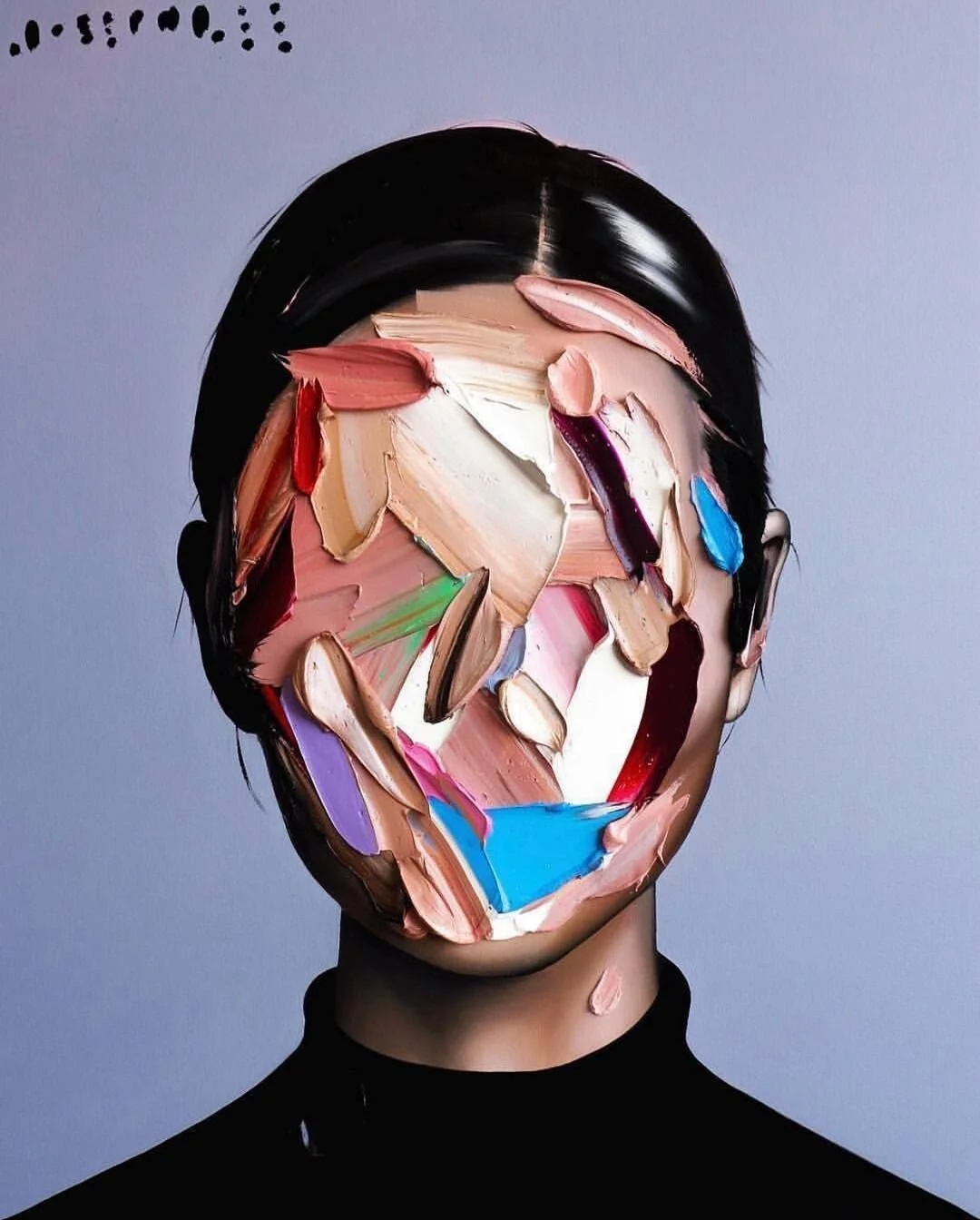 Original painting by Joseph that we loosely based the sculpture on