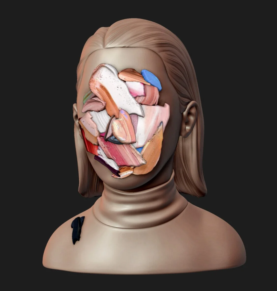 Digital sculpture before fabrication.