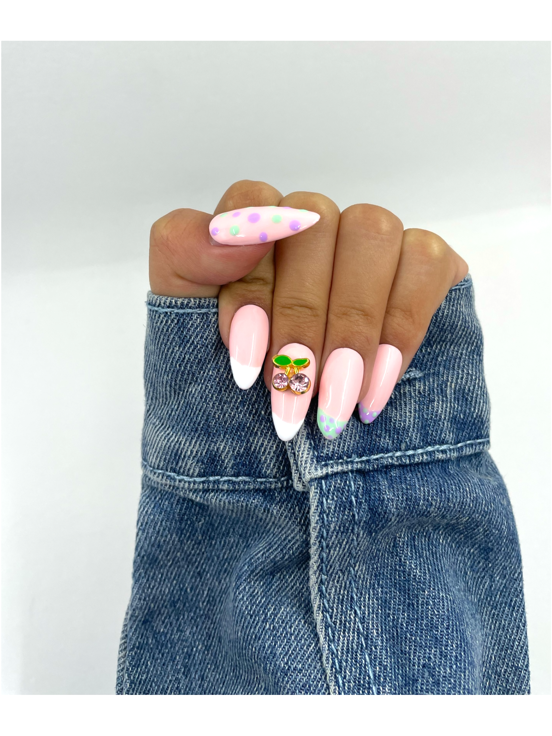 Cherry Polka Dots - Glossy