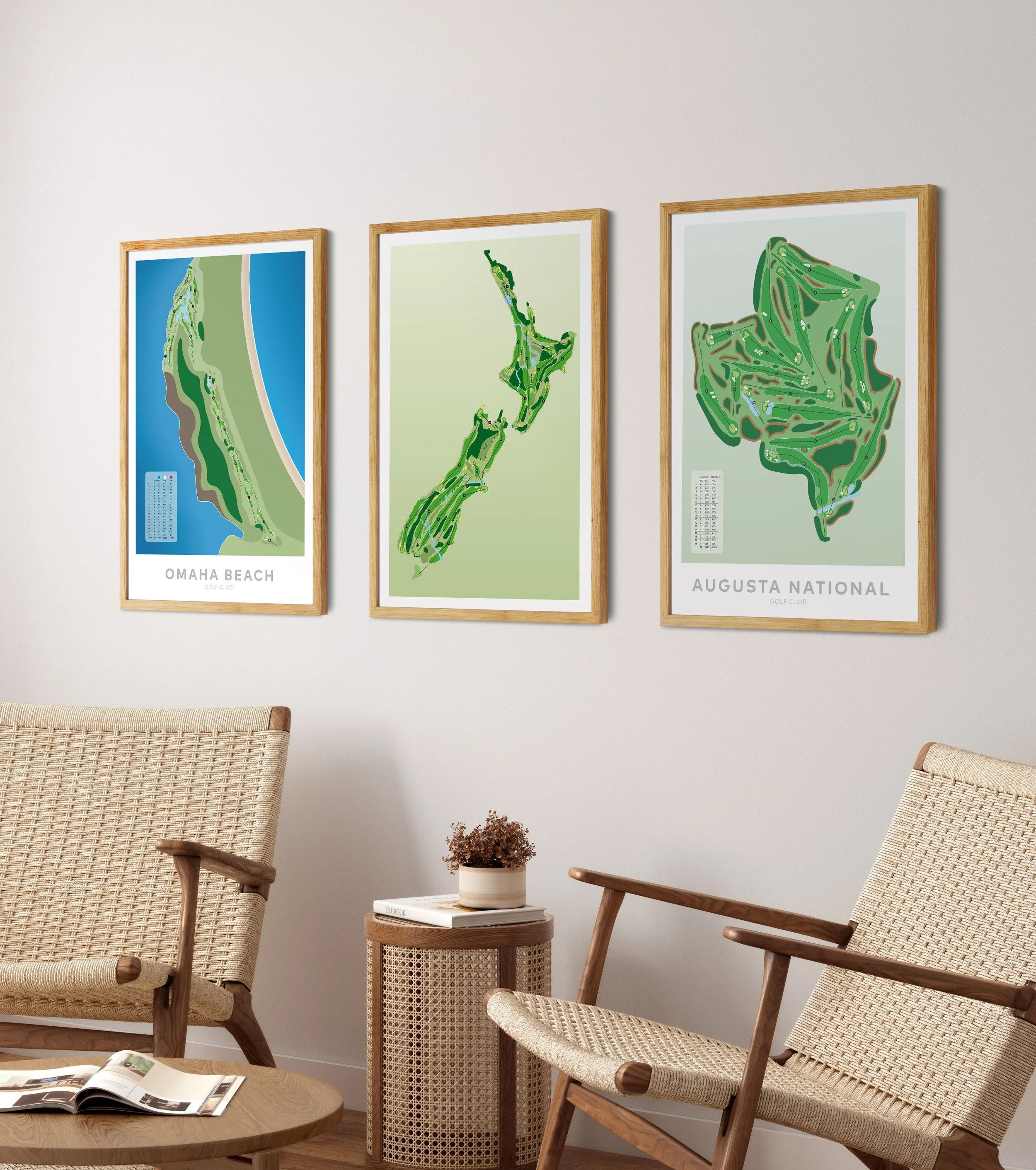 golflands.art framed golf artwork