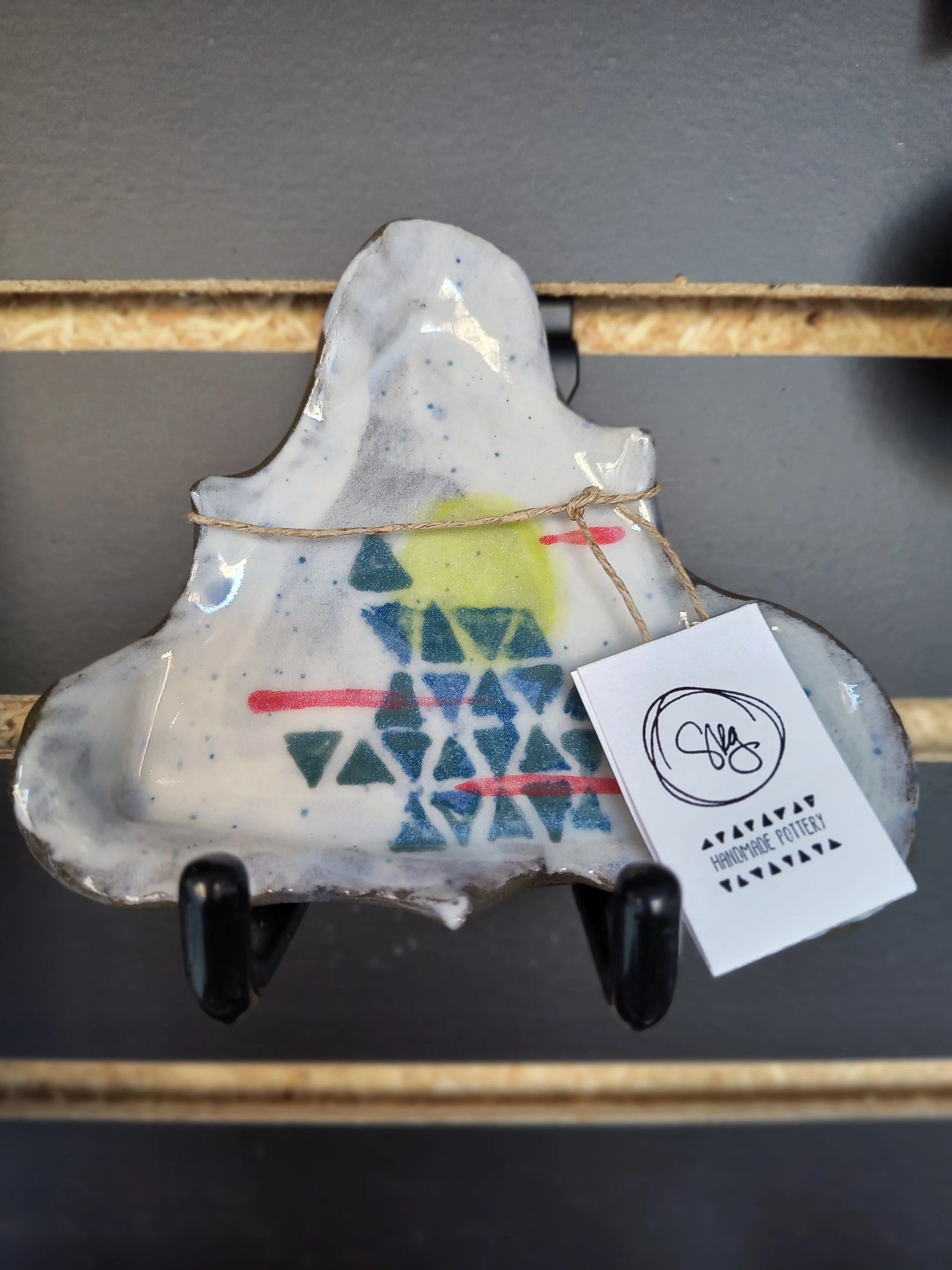 Small Collage Triangle Plate