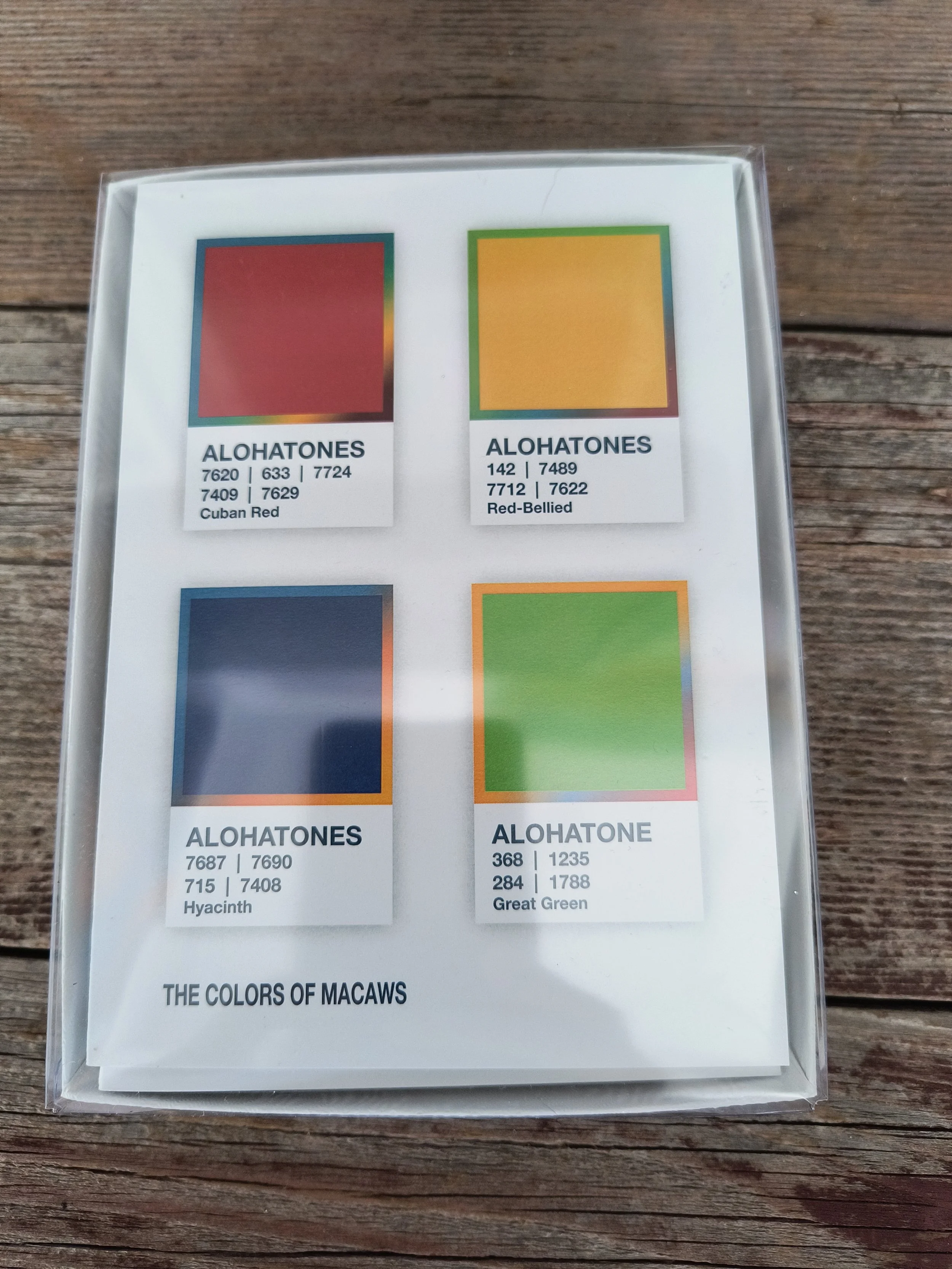 Alohatones: The Color of Macaws - Set of 10 Notecards