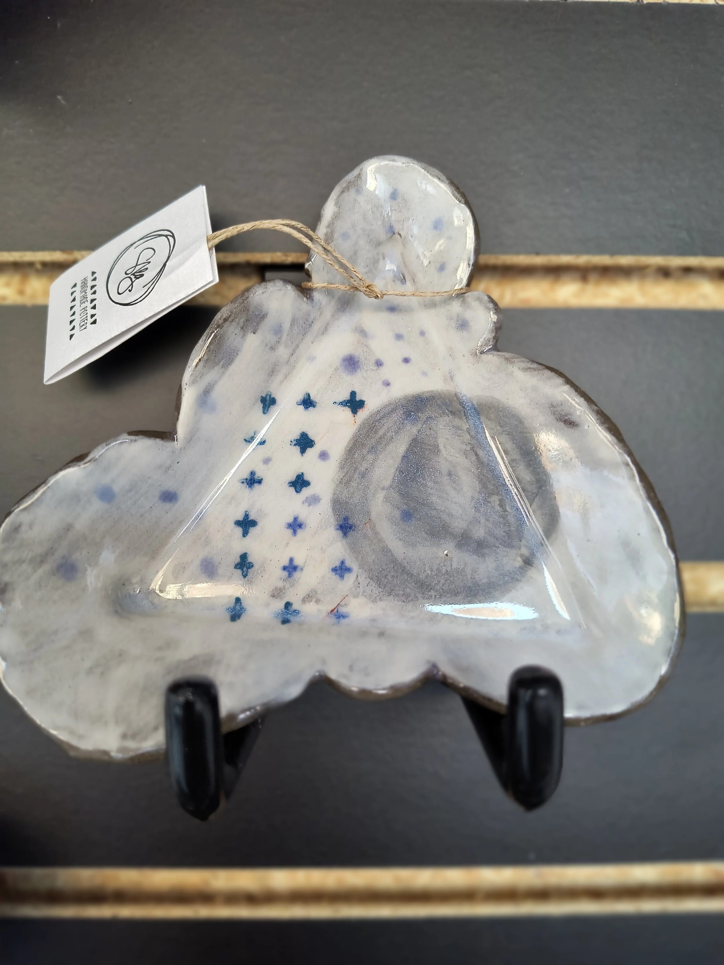 Small Collage Triangle Plate