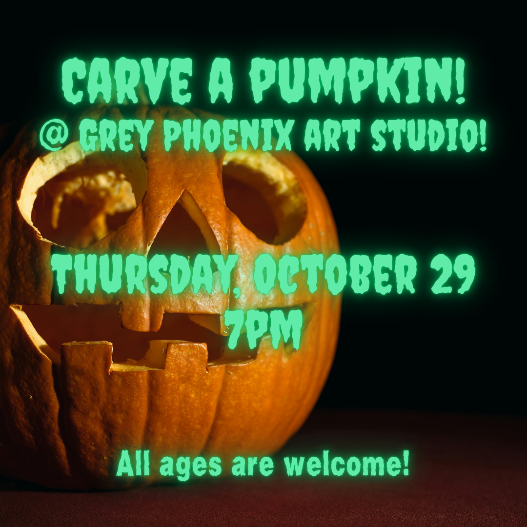 Carve a pumpkin at Grey Phoenix! Thursday, October 9.png