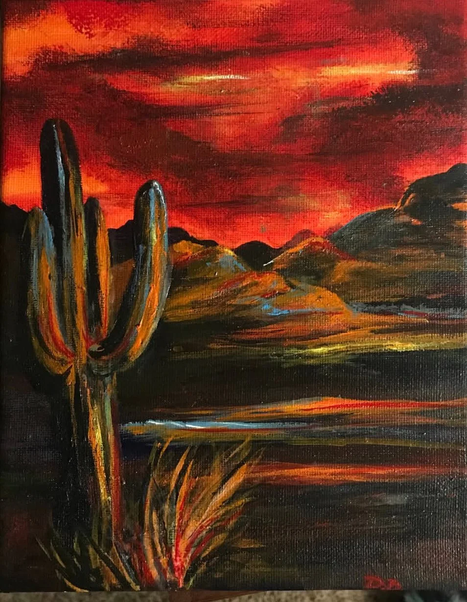 Cacti Sunset