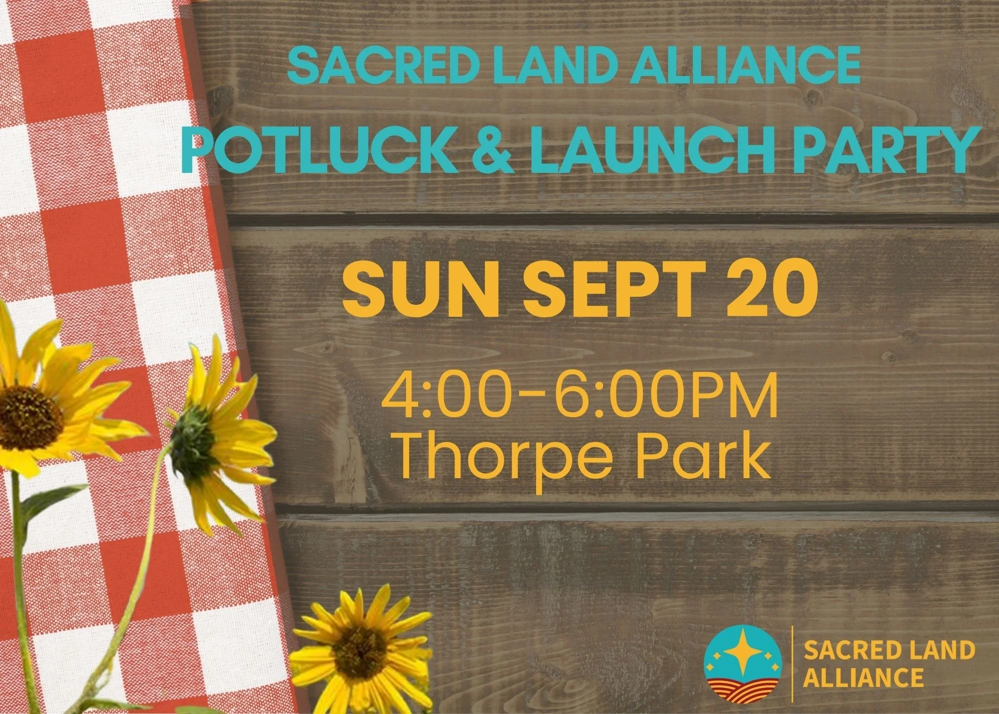 Sacred Land Alliance Launch Potluck Party