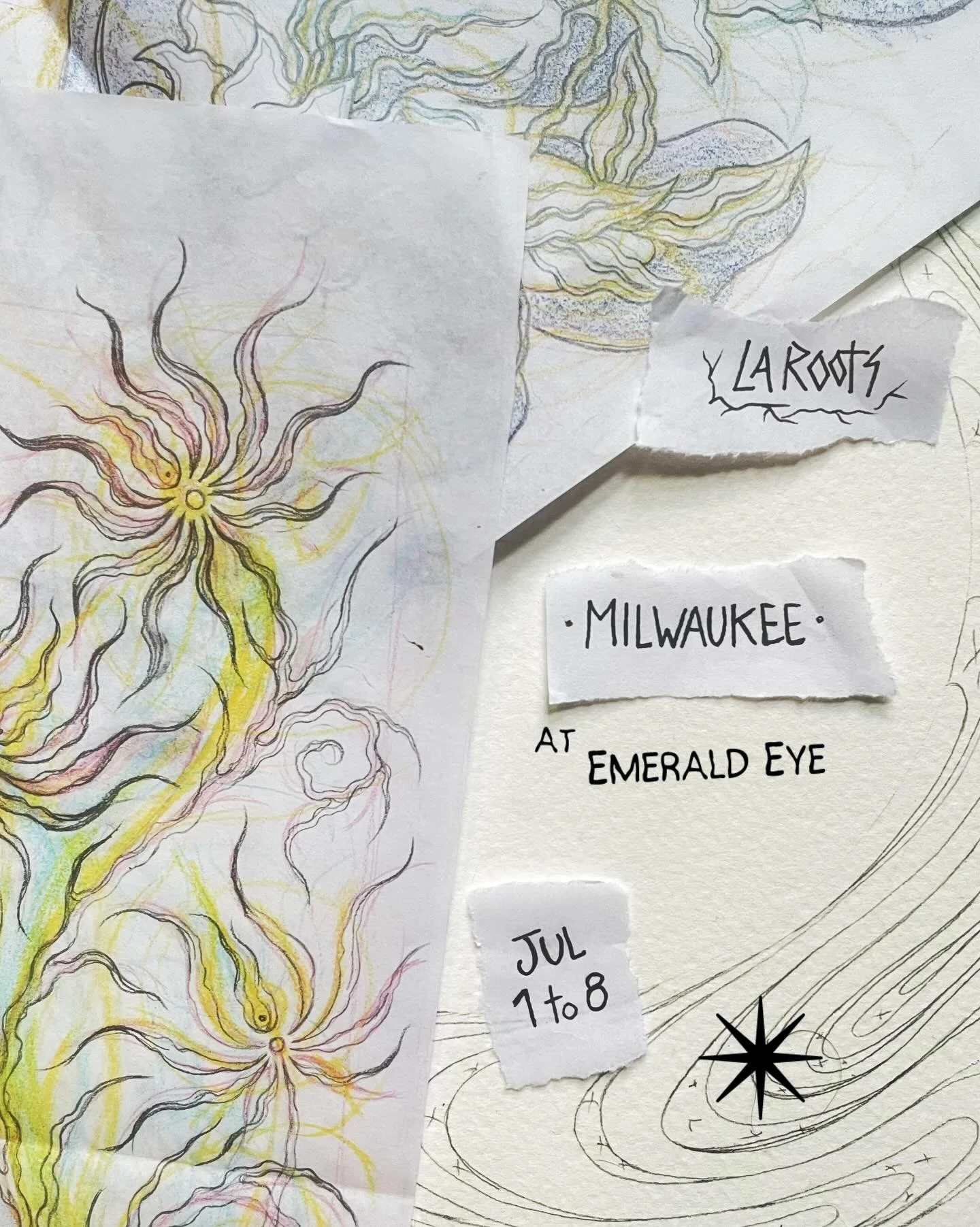 Milwaukee, the good land! I'm happy to be back one more time, tattooing at the beautiful @emeraldeyetattoos ✨ Jul 1 to 8 ✨ Custom, from my flash or freehand ✴︎ For any inquiries please check the link in Bio, or a DM is always welcome! 
Thanks! 

#eme