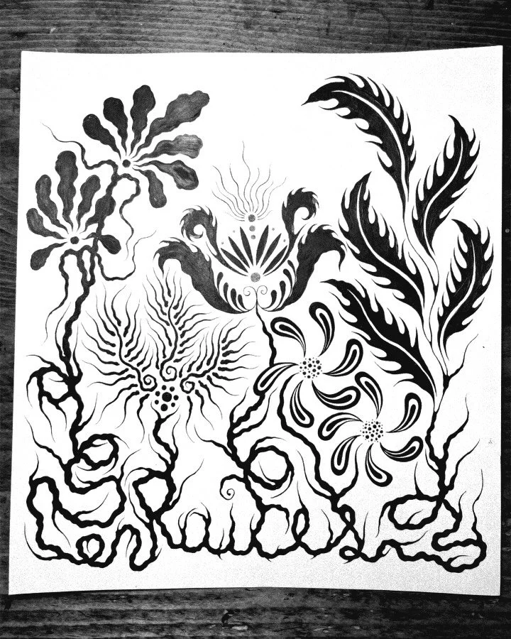 ✴︎Ra&iacute;ces and flowers from The Black Forest✴︎ new flash, each flower is available for tattooing or they can be an inspiration for your idea. NYC&bull; Booking Jun &amp; Jul &bull; for any inquieries please DM me or check the link in bio, thanks
