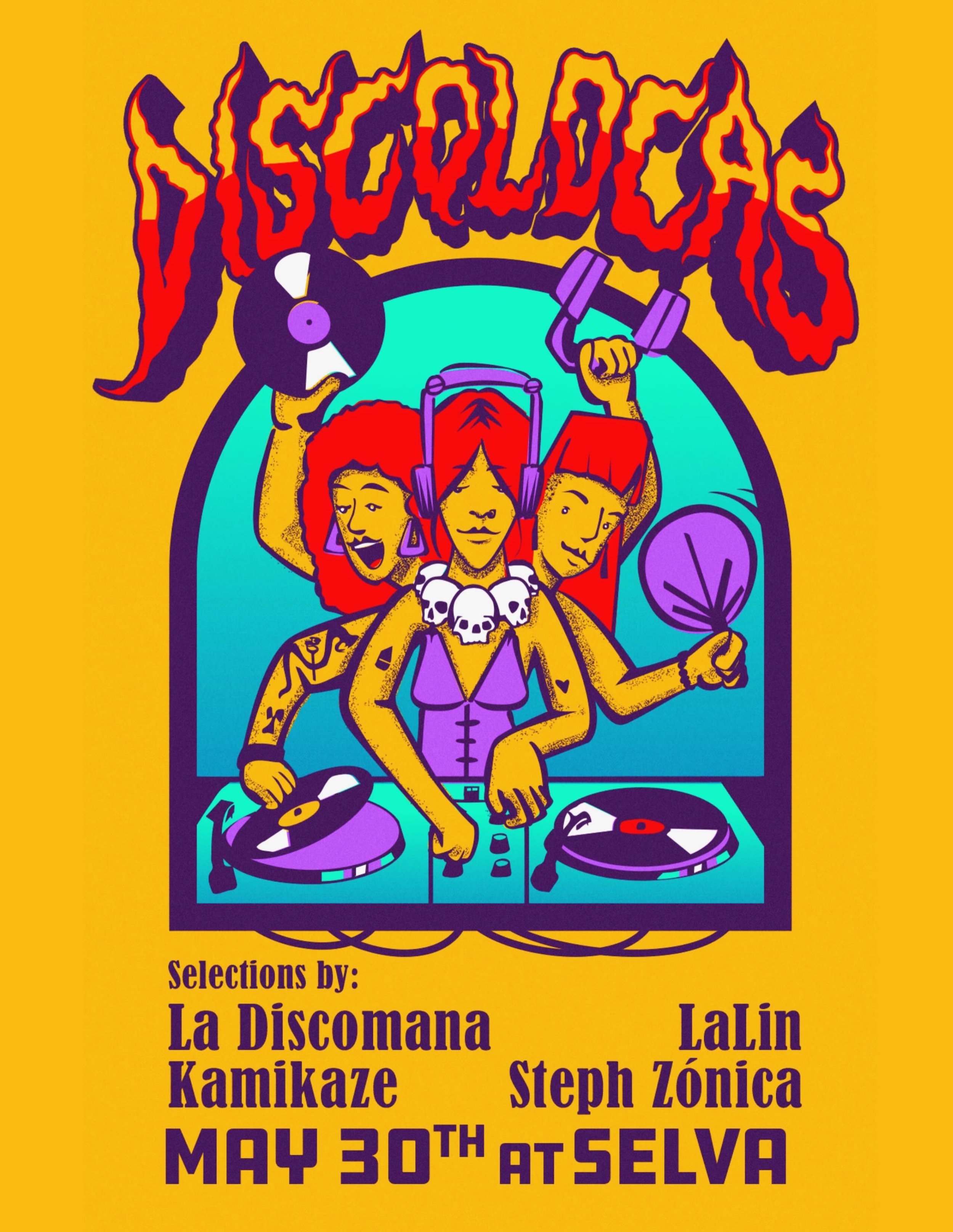 Tonight at @selva_nyc 💥 @discolocas ✨Con selecciones musicales de lujo bring to you by las locas de los discos! @alexcorre &bull; @lalin___da &bull; @its_kamikaz3_ &bull; @shessomethingelse &hearts;️🤘

You already know how we like to have fun with 