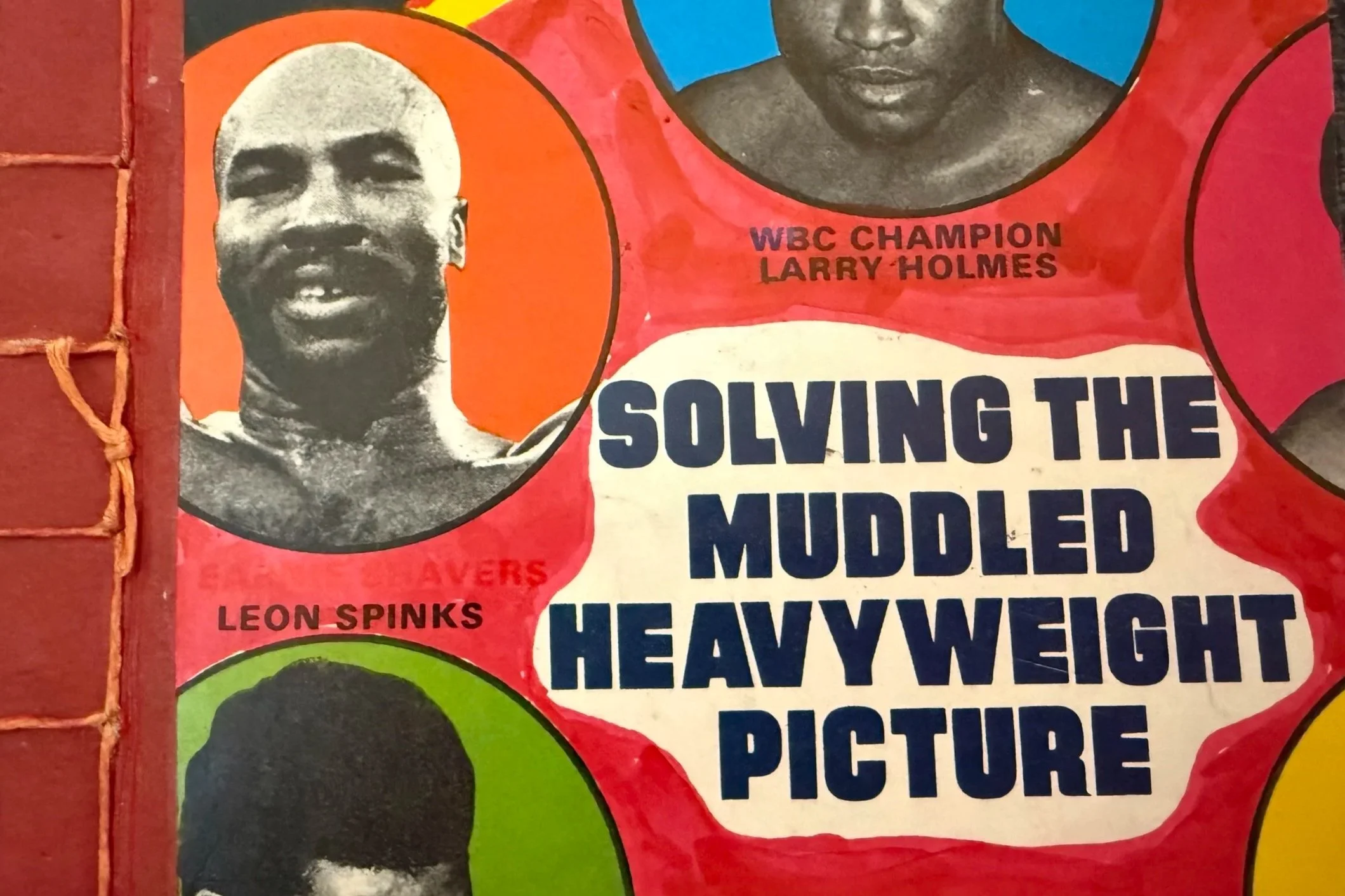 Cover of an art zine with cut-outs from a boxing magazine