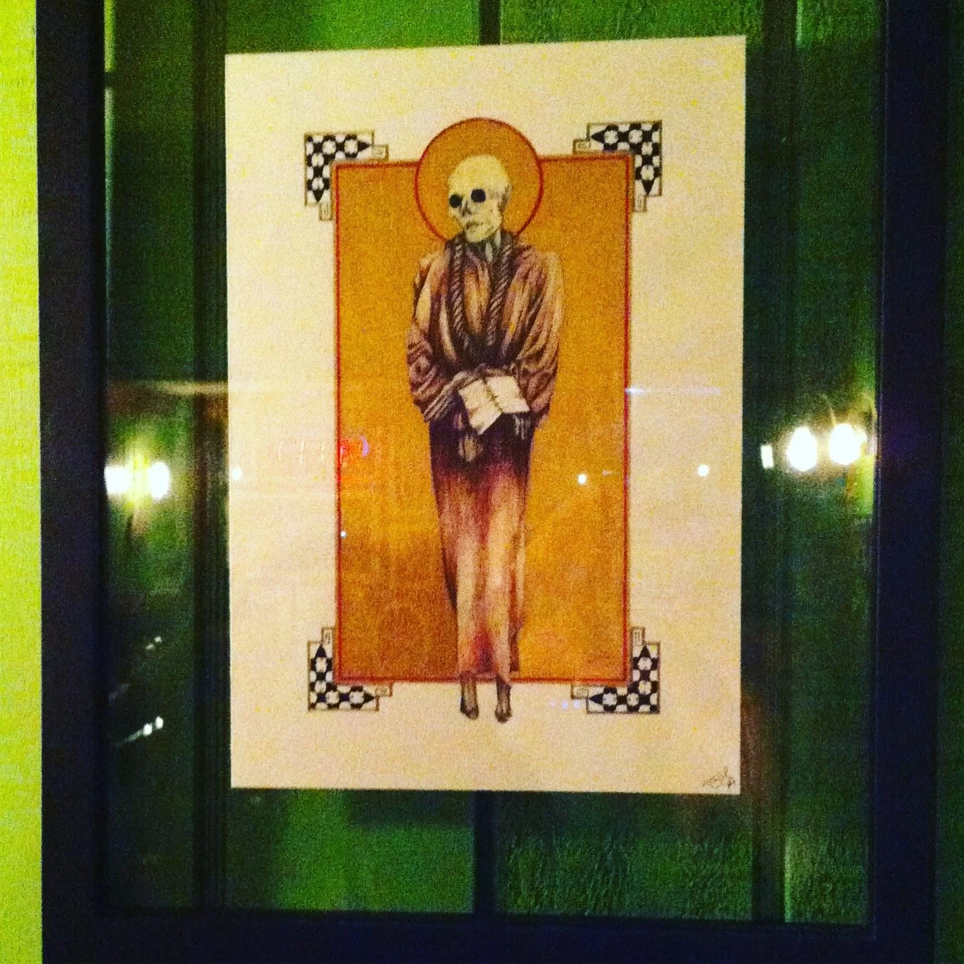 Illustration of the mummy of a priest in Guanajuato, Mexico