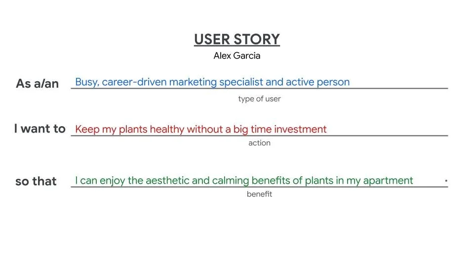 User Story Alex Garcia