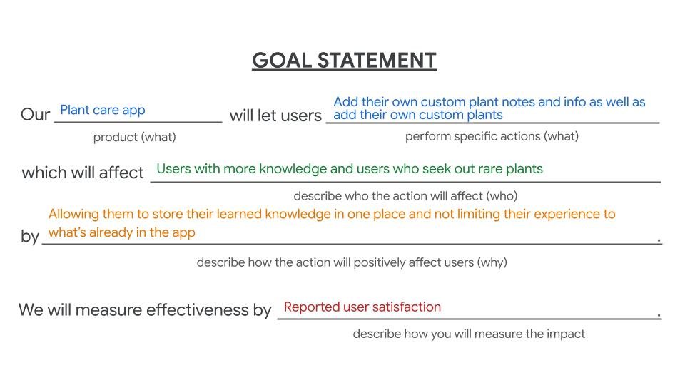 Goal Statement Robert Davis