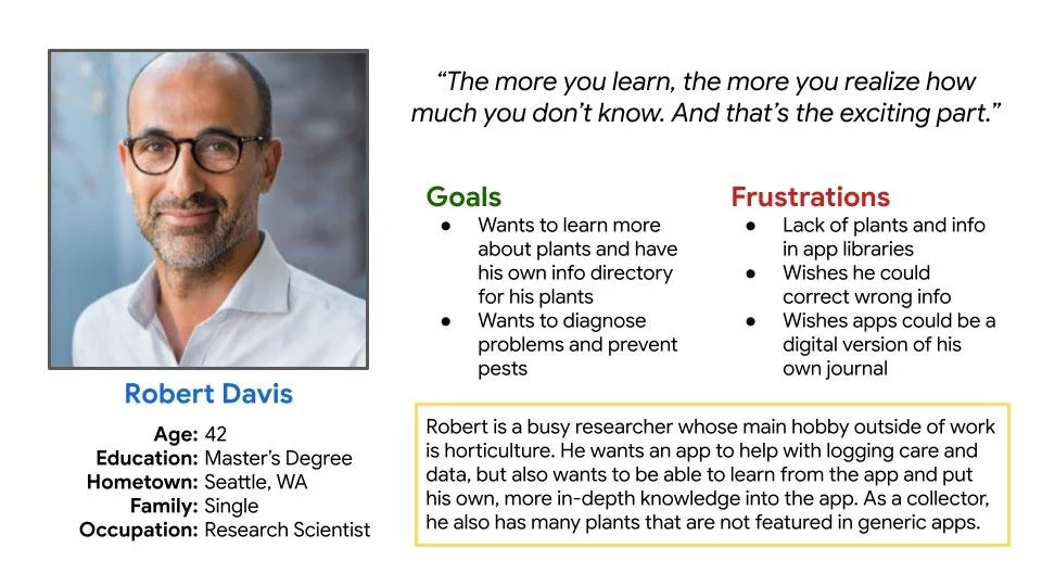 User Persona Robert Davis