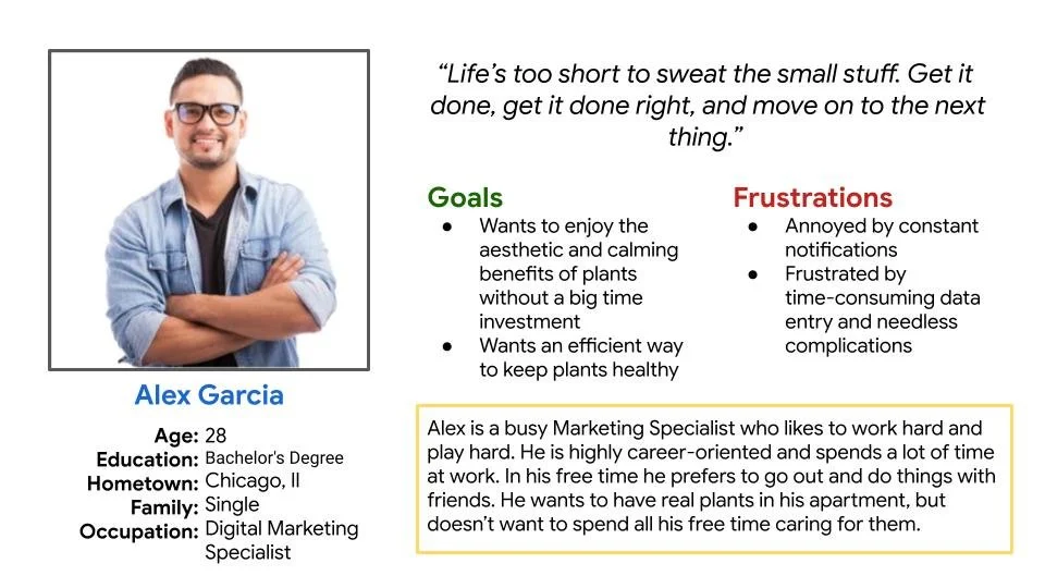 Alex Garcia User Persona