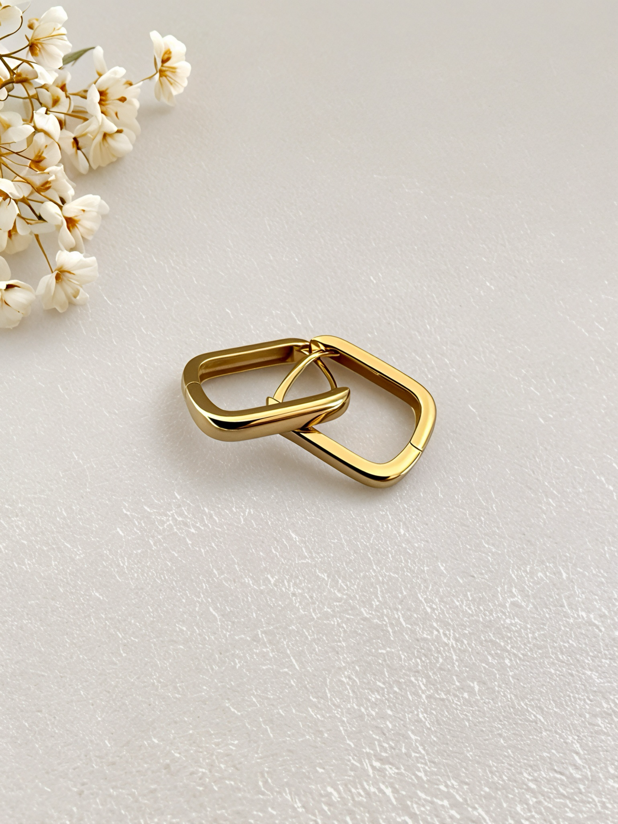 Linked Gold Earrings