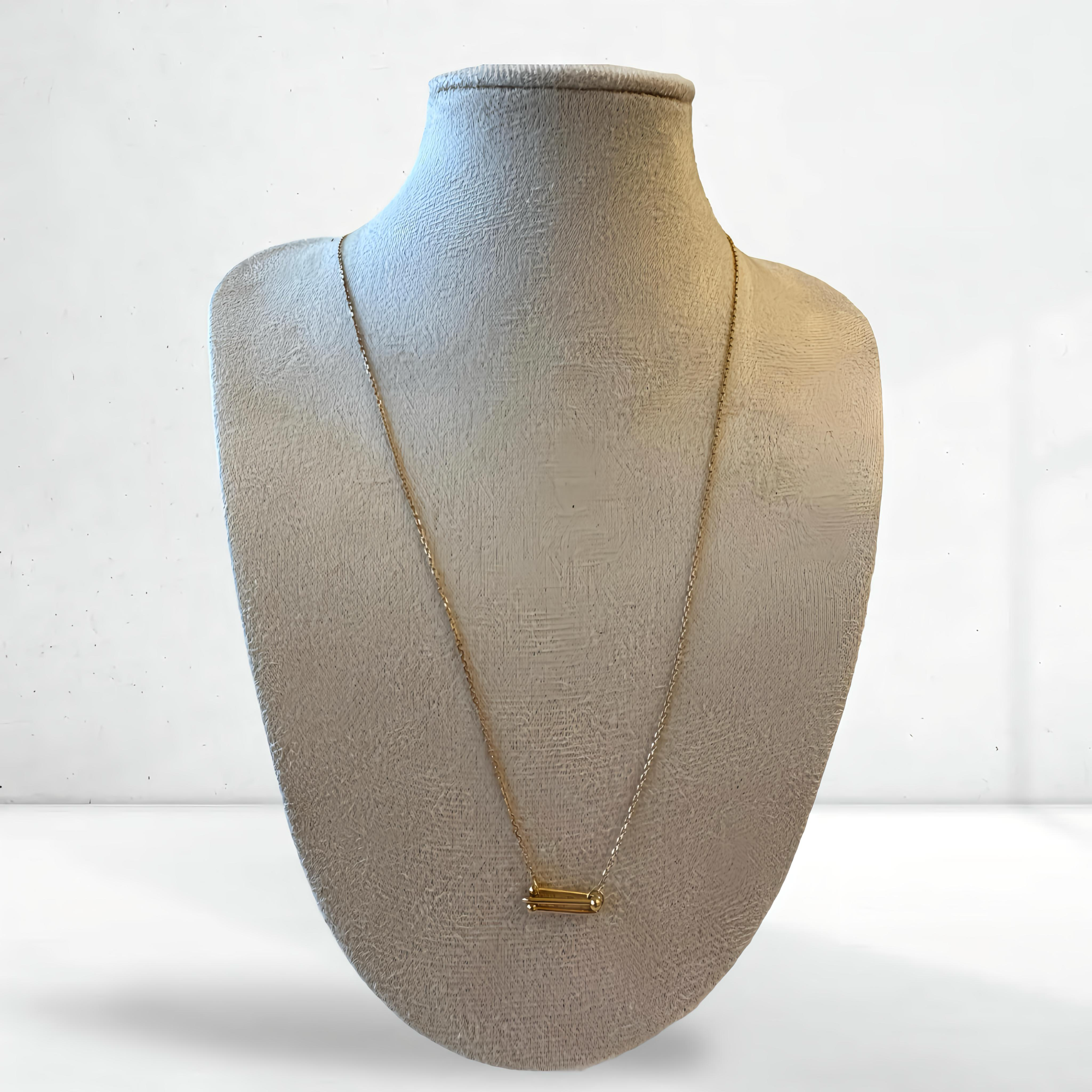 Slim Bar Gold Necklace