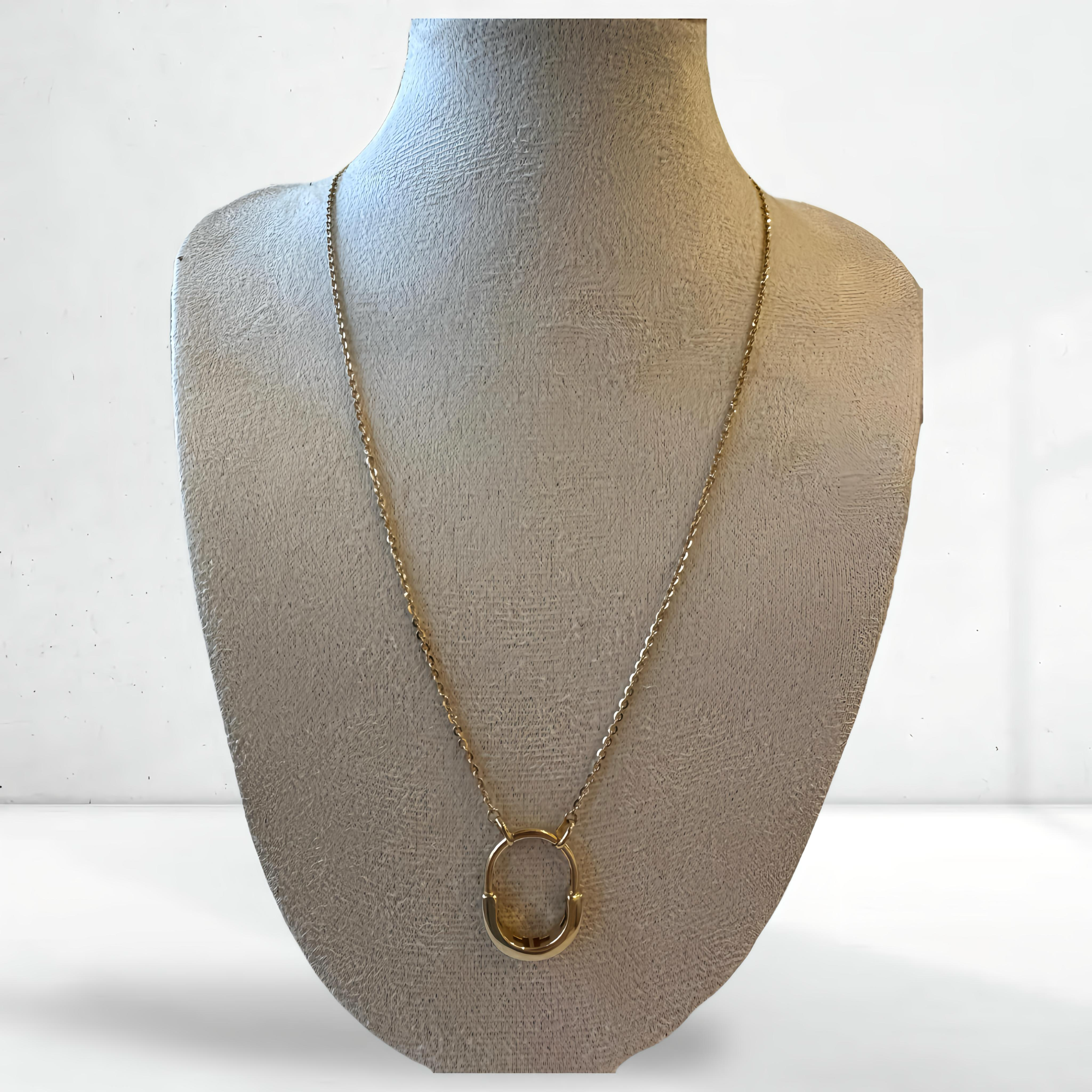 Oval Link Gold Necklace