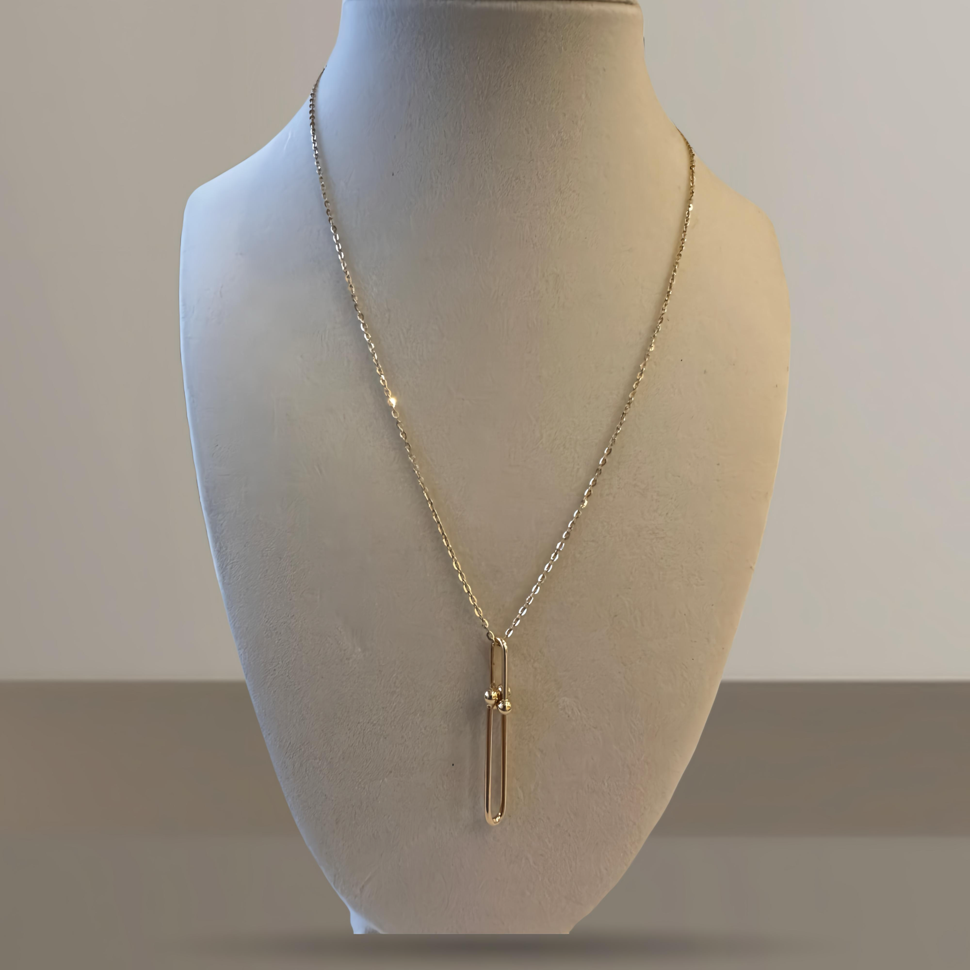 Long Link Gold Necklace