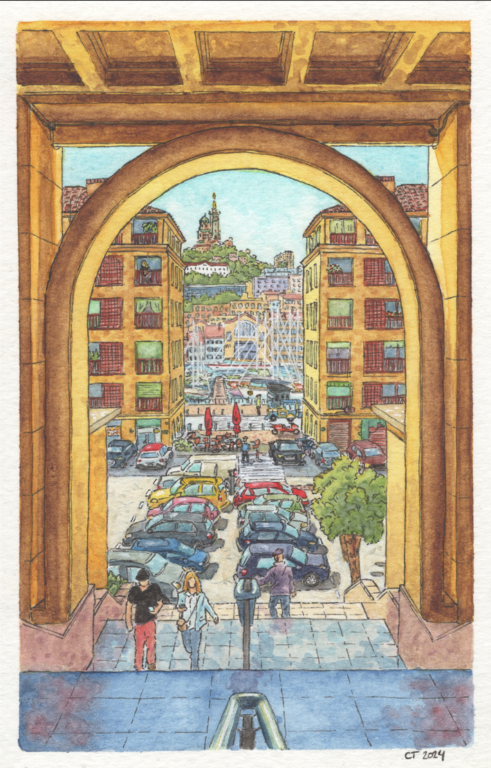 Marseille, France (Print, 5"x7", with 8"x10" matte)