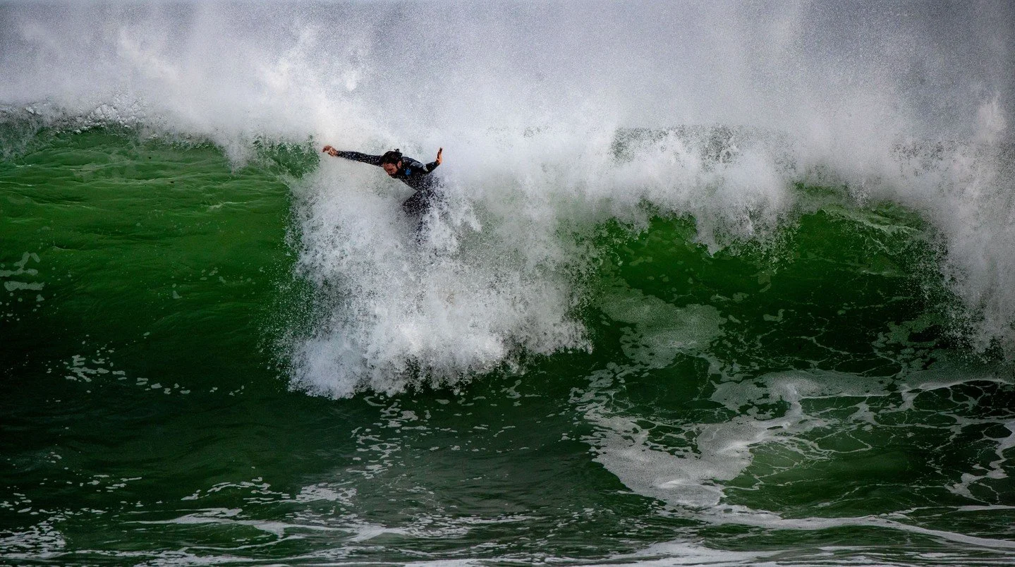 As winter surfing rolls in around the East Coast, we get to see the drop off of fair-weather  friends and the rise of the local surfers. Wetsuits get thicker, and the hurricane season tends to roll in some great days for those willing to take the plu