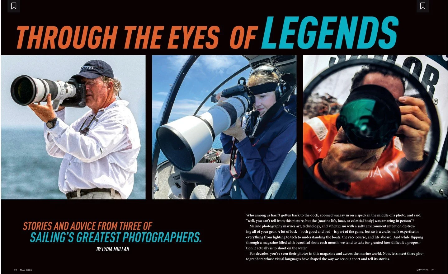 What an honor to be featured in @sailmagazine alongside my talented friends @onnevanderwal and @amory_ross 

🗣️ &ldquo;Three photographers incredible images have captured and shaped the way we see our sport and tell its stories&rdquo;&hellip; wow. A