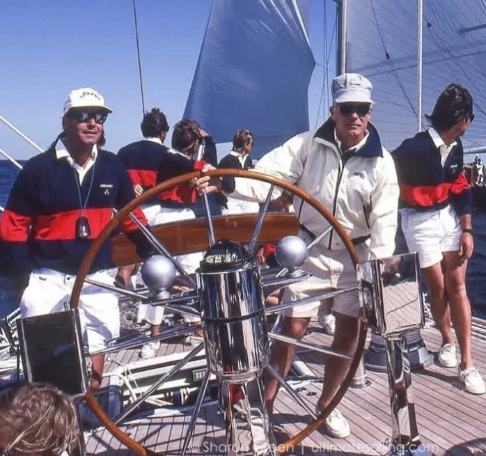 One of my favorite photos I&rsquo;ve ever taken&hellip; Ted Turner in his element aboard the J-Class Endeavour, Newport, RI. A legend in sailing, business, sports and life - and larger than life in every possible way. Ted was a true character, full o