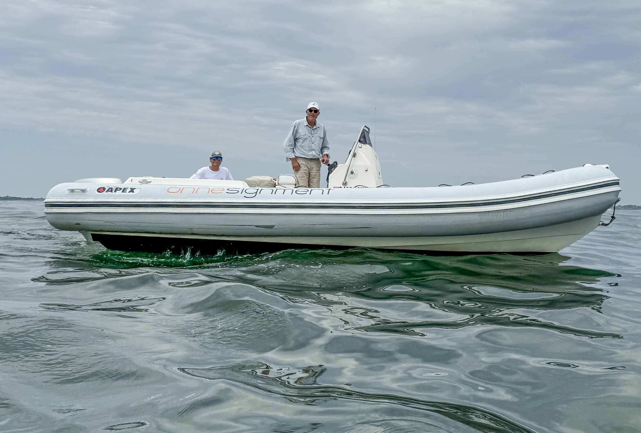 Onne van der Wal driving RIB “Onnesignment” , Newport RI
