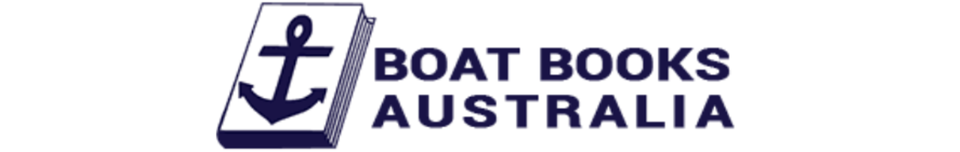 Logo of Boat Books Australia featuring an anchor inside a stylized book outline with the text 'Boat Books Australia'.