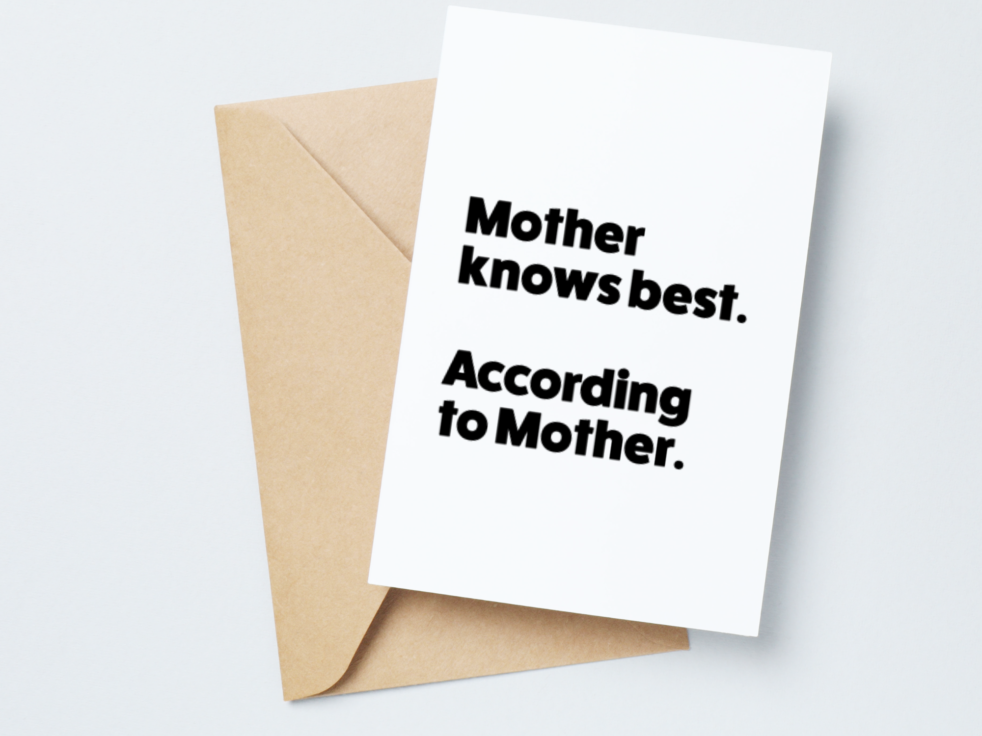 Mother knows best