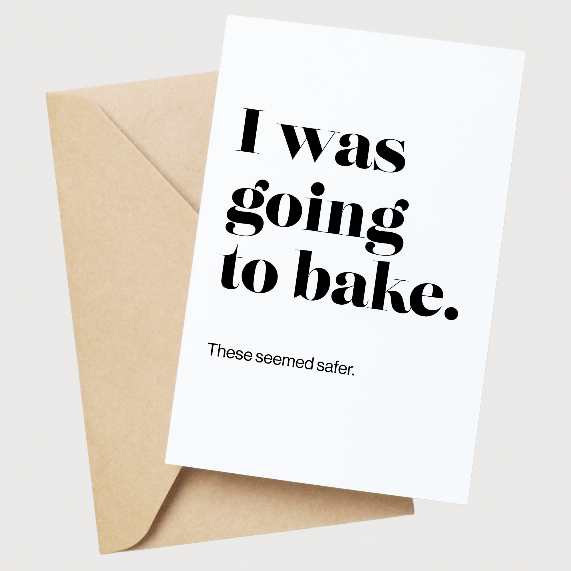 Card and Co I Was Going to Bake Greeting Card