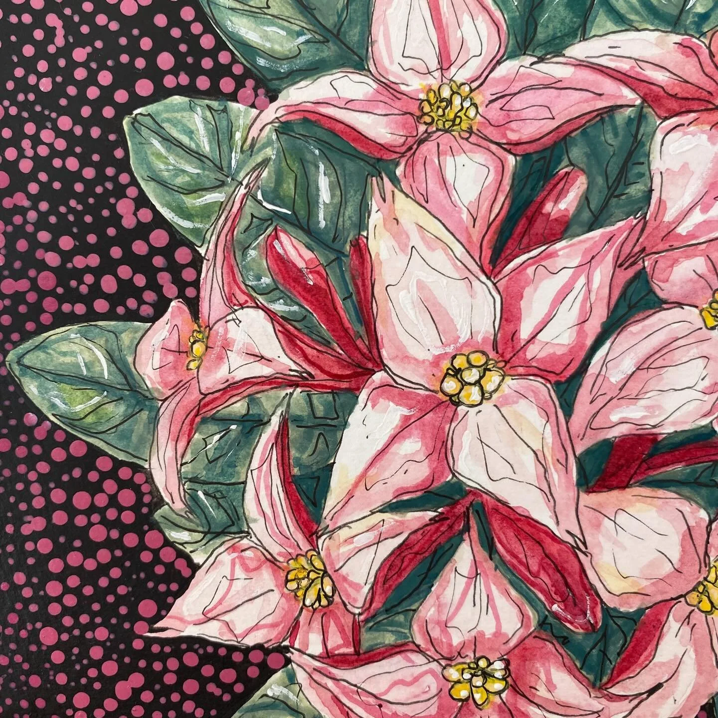 Details of my latest commission &lsquo;For Daphne&rsquo; 🌺