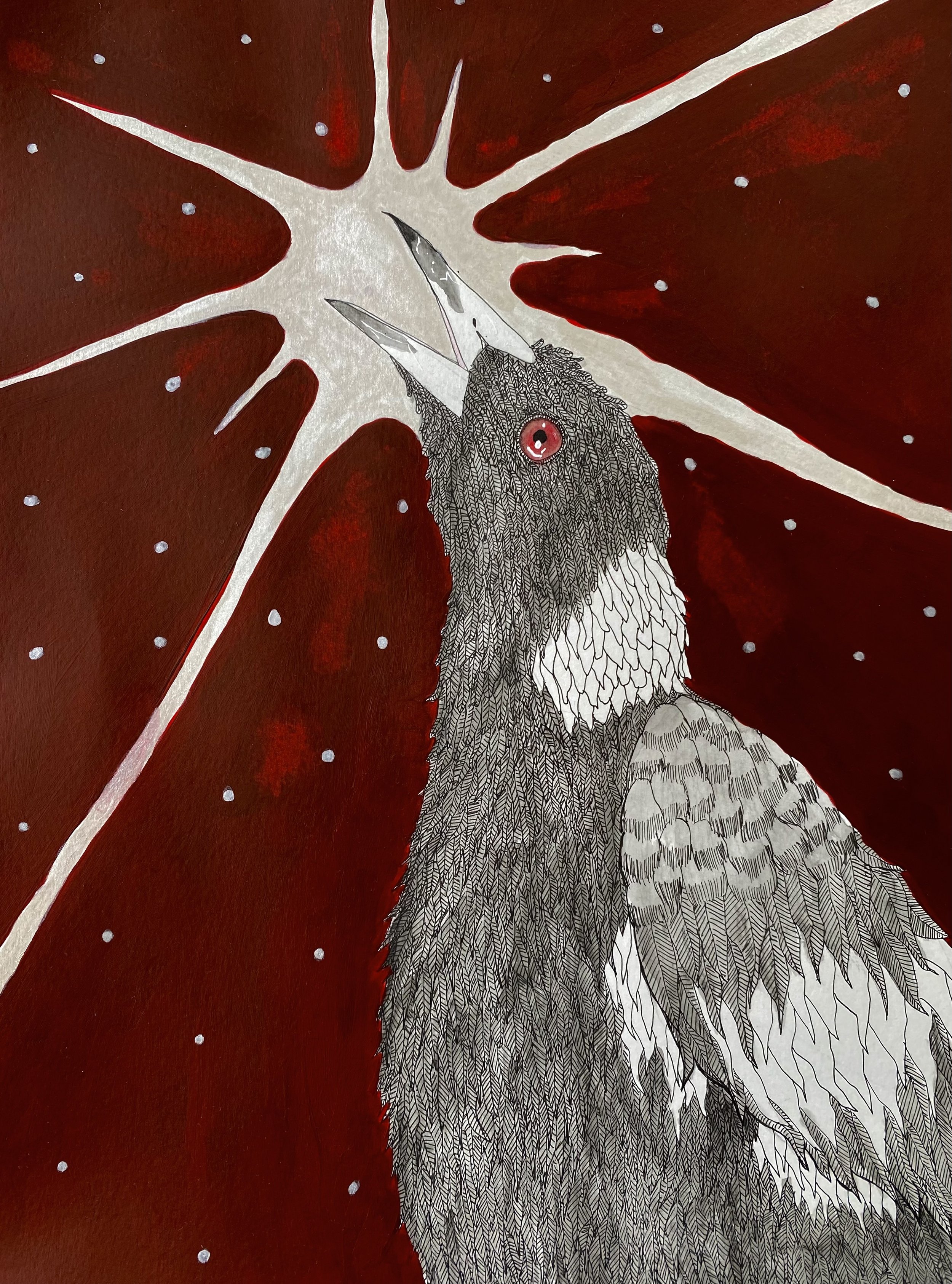 'The Rage' - A3 Ink Pen, Watercolour and Acrylic
$330