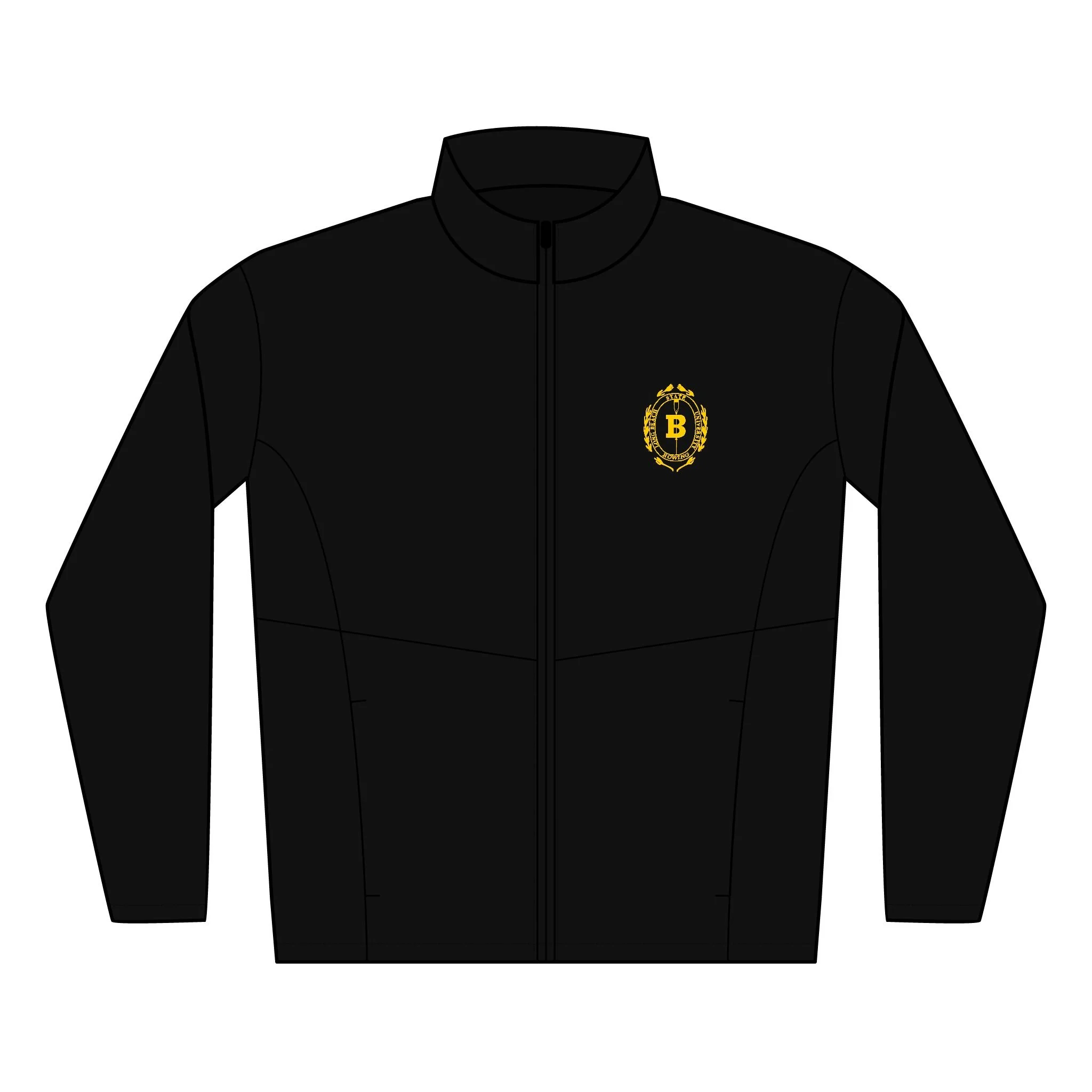 Embroidered Crest Soft Shell Jacket — Men's Lightweight Windbreaker