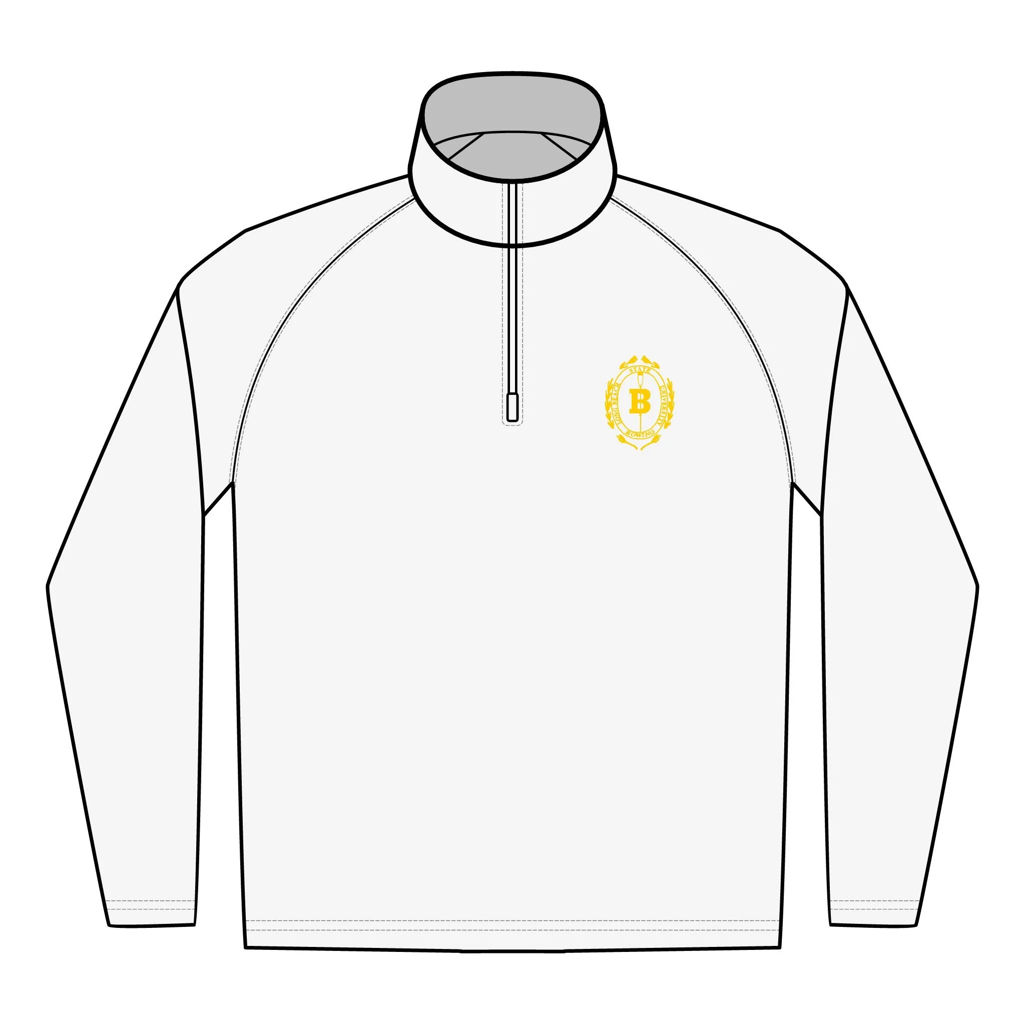 Embroidered Men's Quarter-Zip Pullover