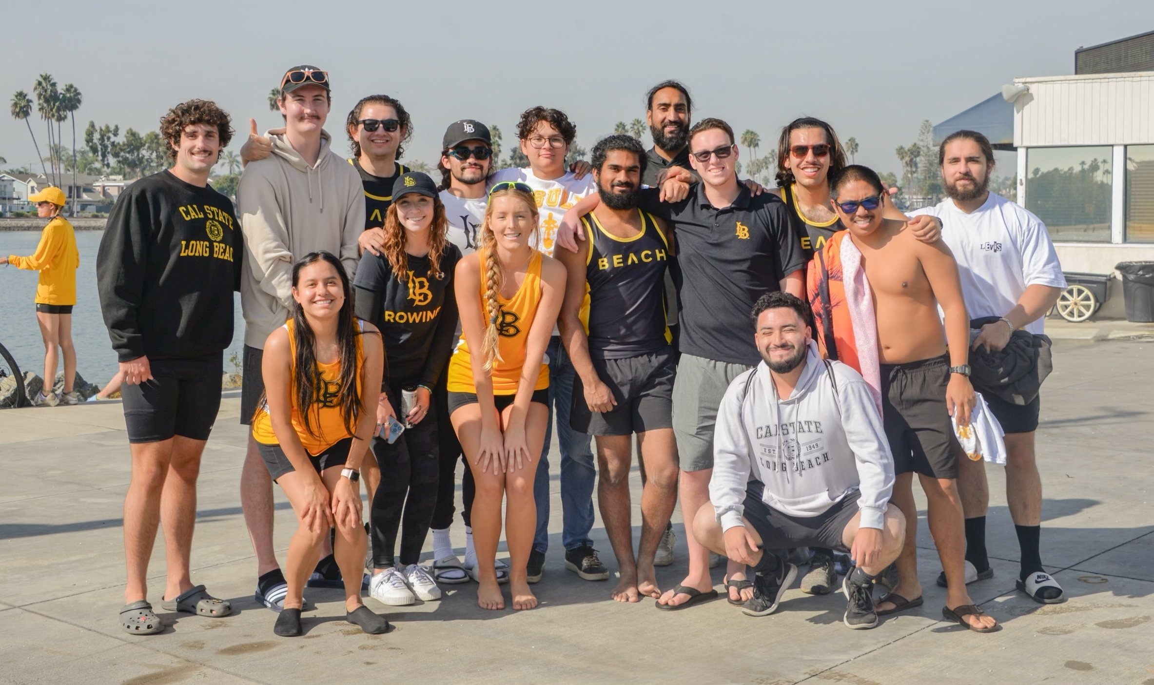 Beach Crew poses for a picture after the races.