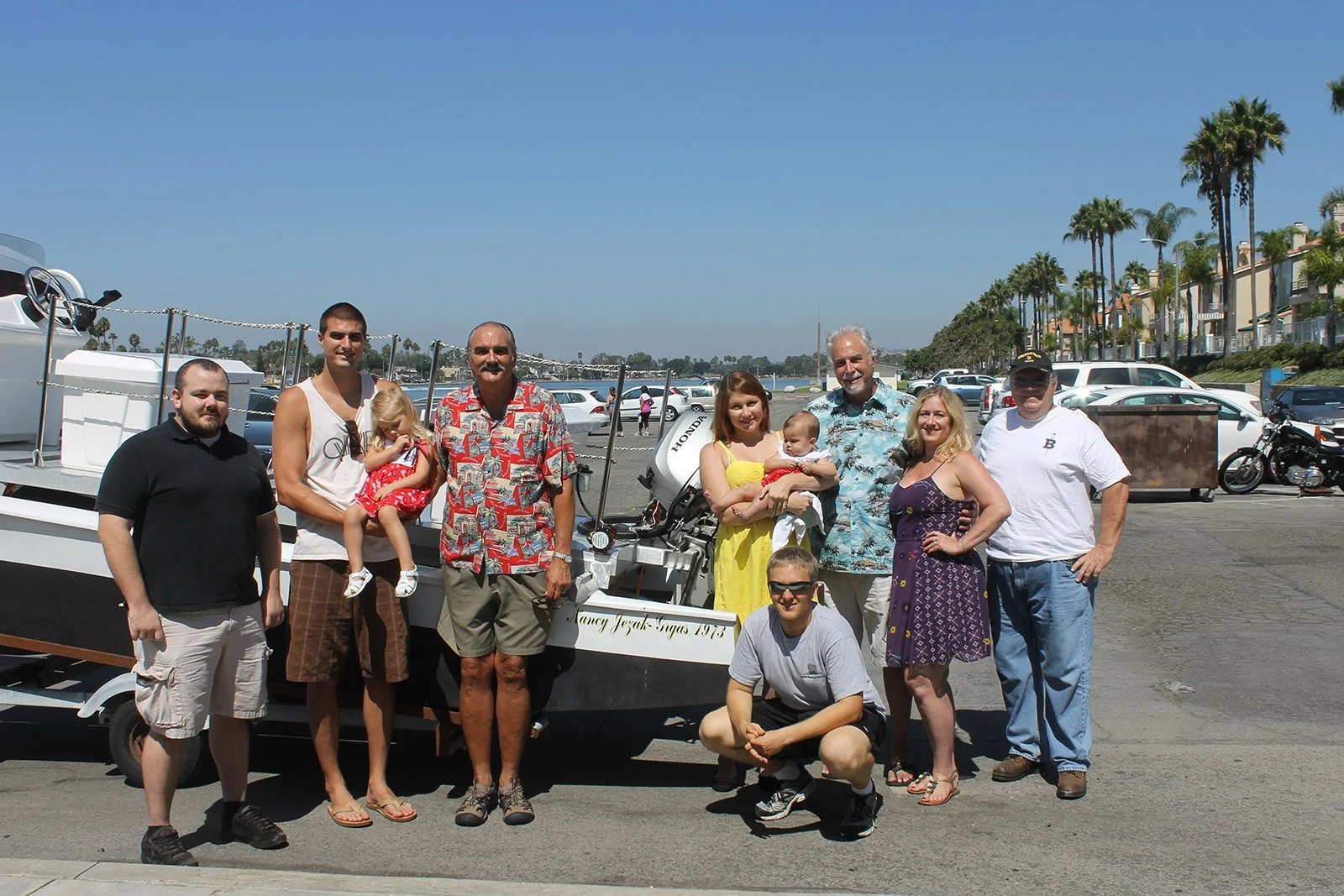 The Grgas and Jezak families join us with the arrival in Nancy's honor.