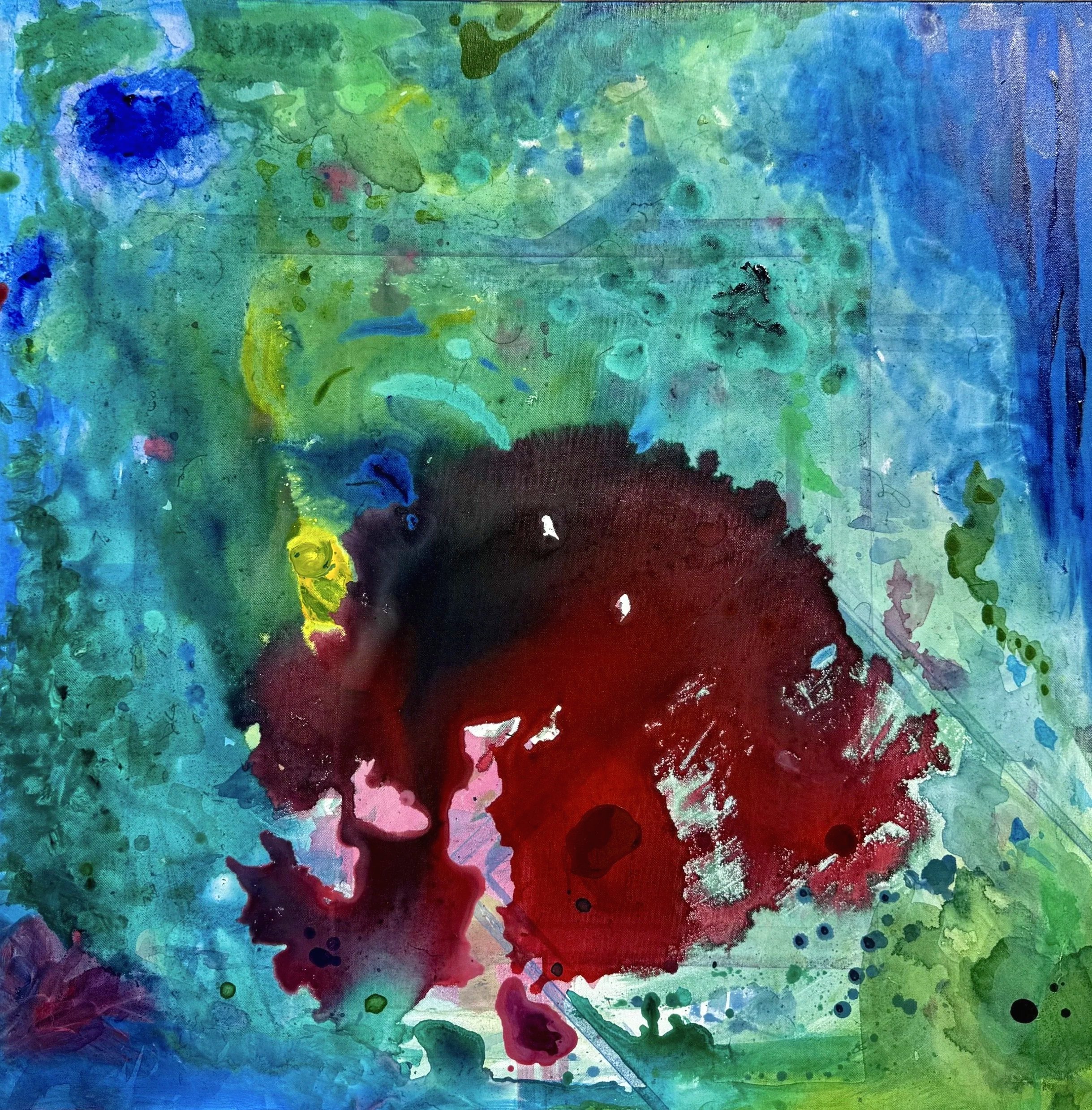 "Micro/Macro" 2026 36x36 Acrylic on Canvas 