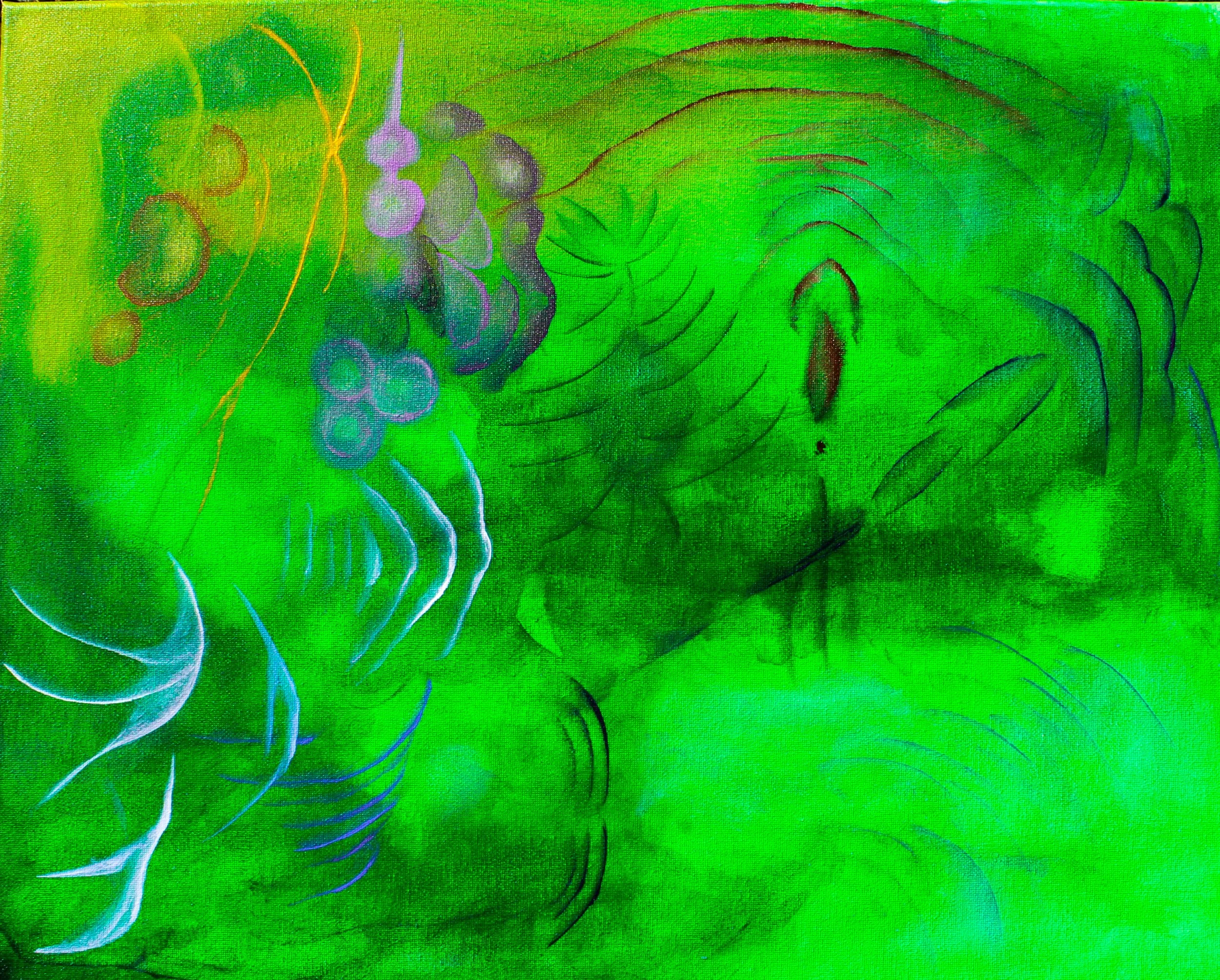 "Mountain Spirits" 2025 20x16 Acrylic on Canvas
