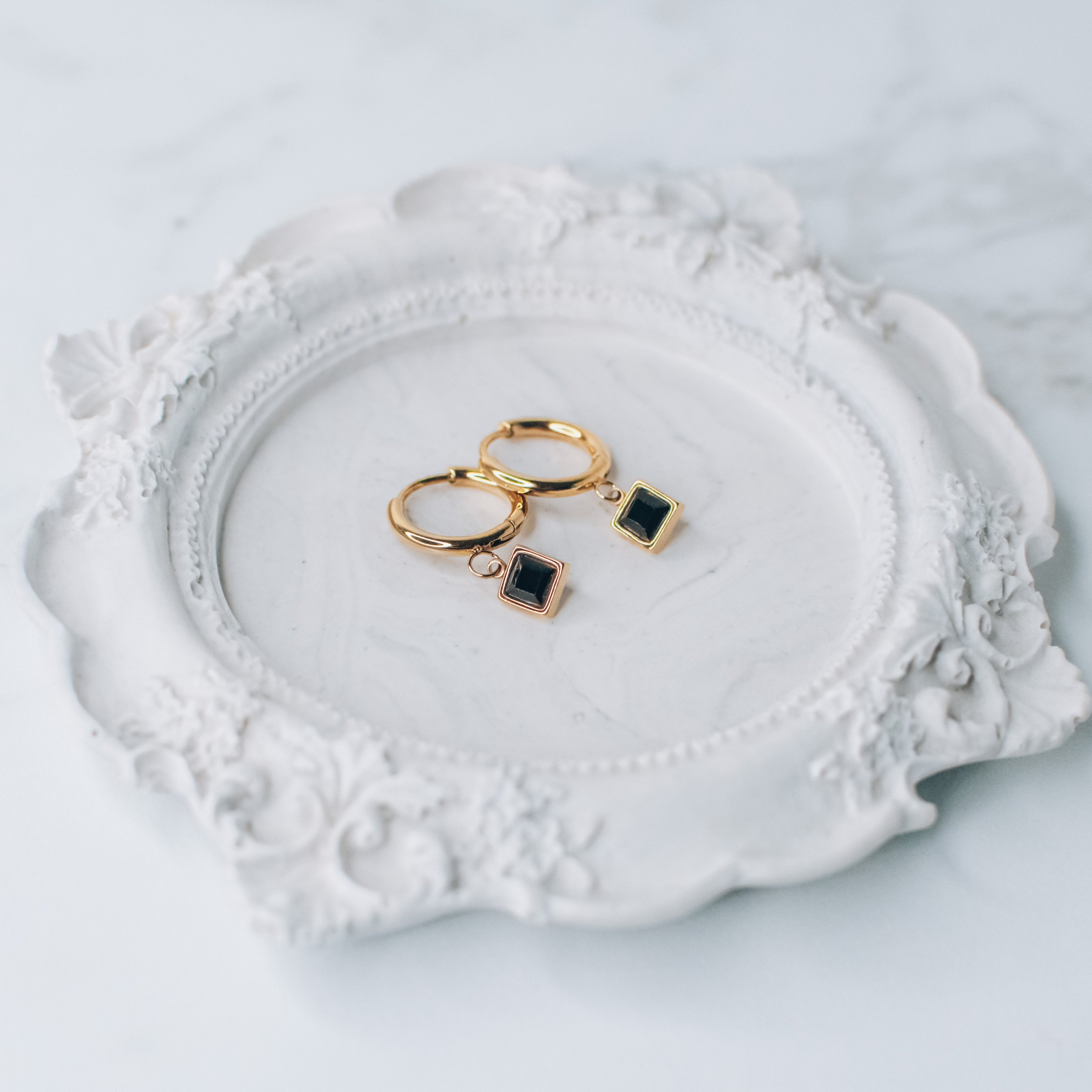 Cleo Huggie Hoop &amp; Pendant Earring