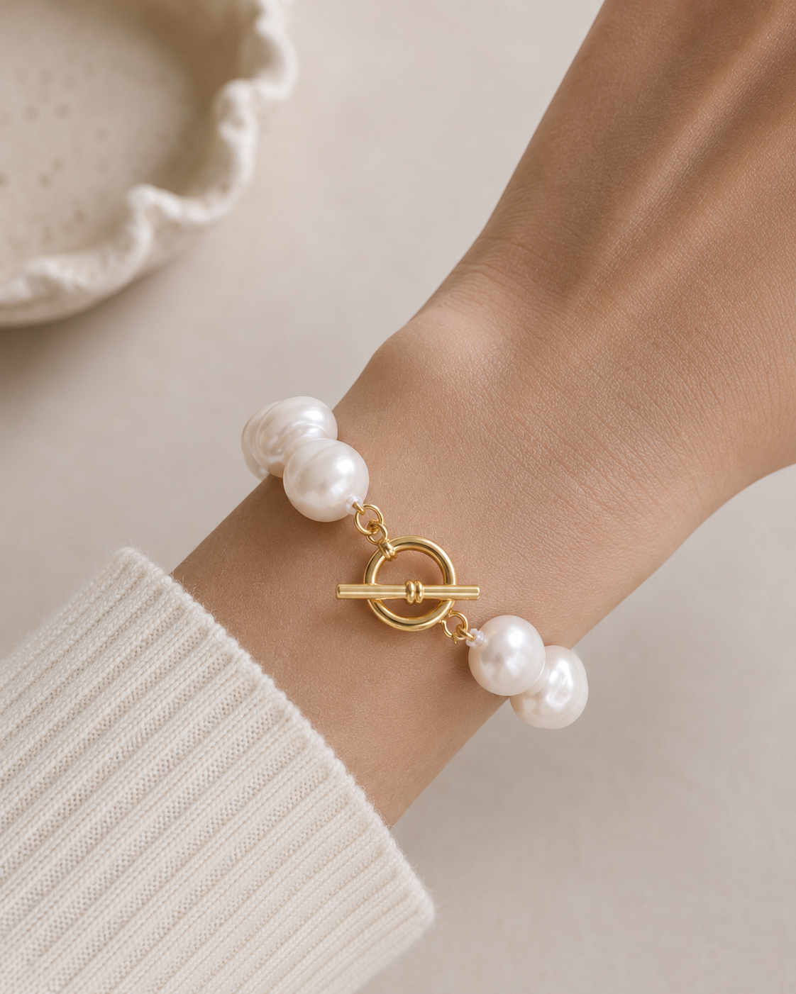 Waterproof bracelet from Vienna Studio, a Calgary jewelry boutique specializing in elegant everyday jewelry.