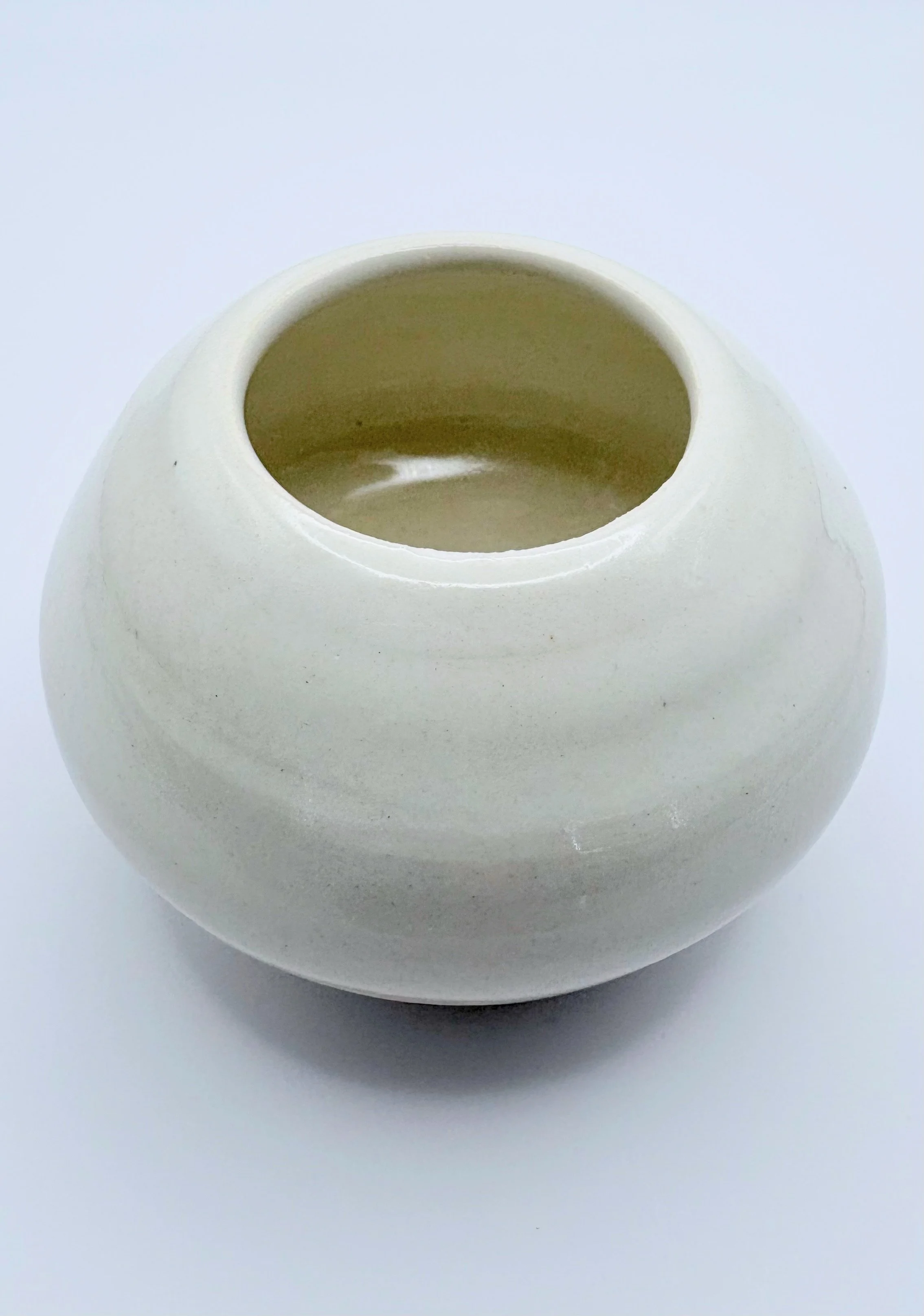 Small white pot