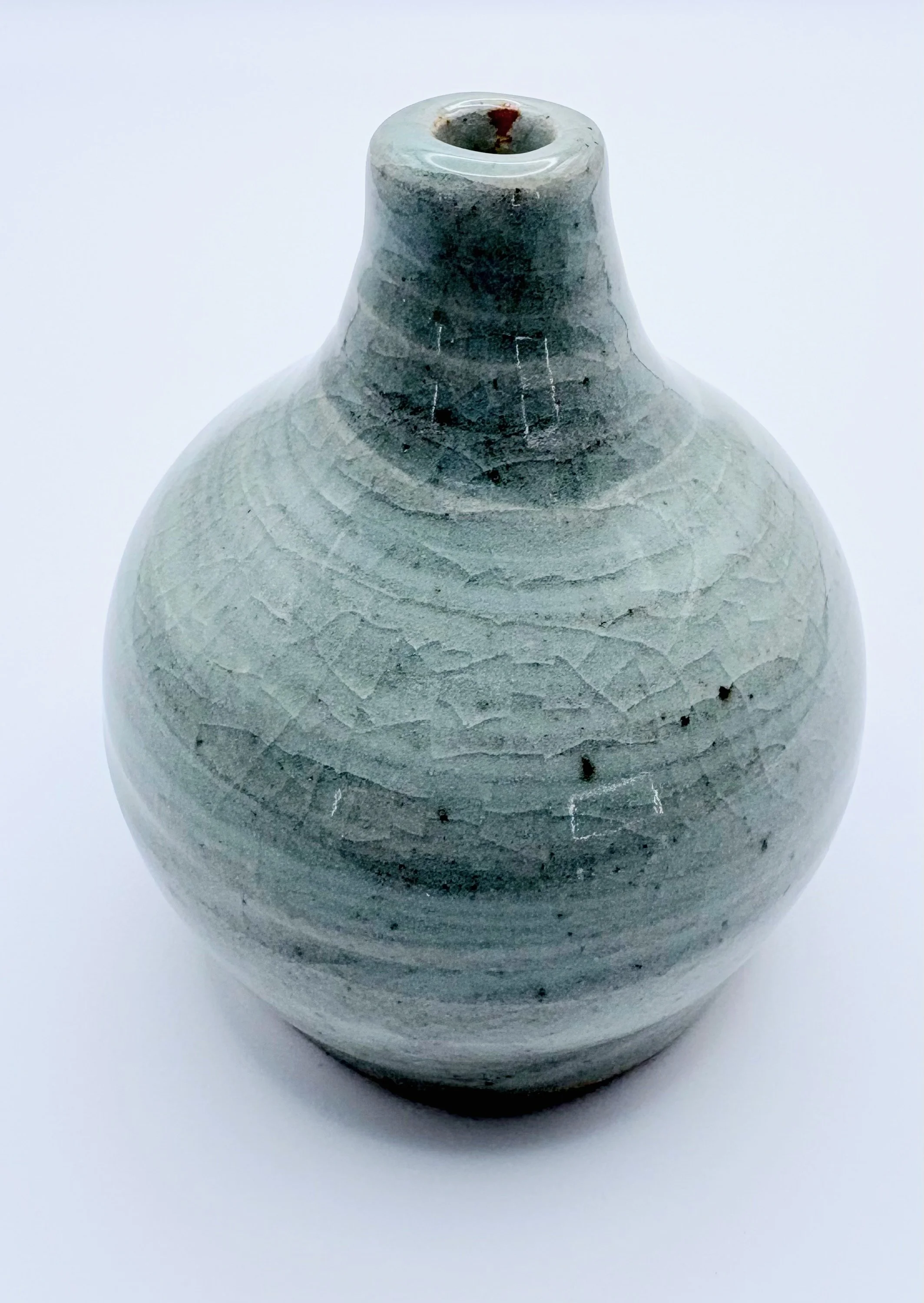 Bud Vase - Blue / grey swirl