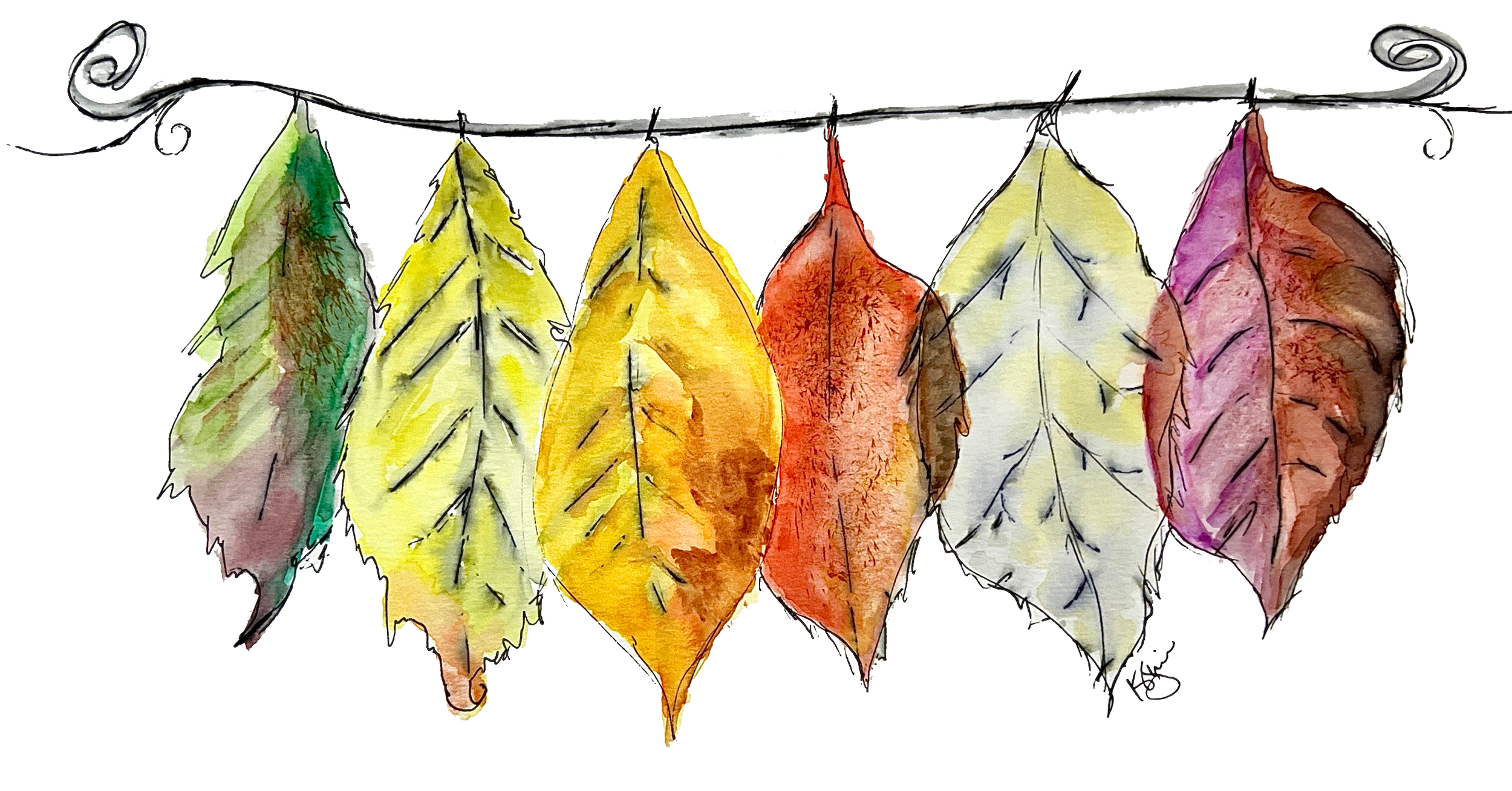 Fall Leaves greeting card