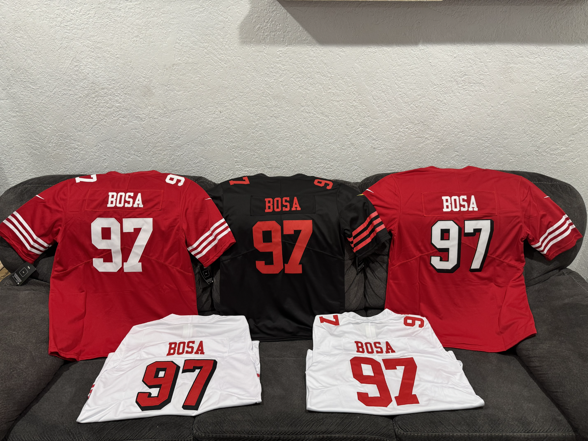 Nick Bosa 49ers jerseys

Men, Women & Kid sizes available