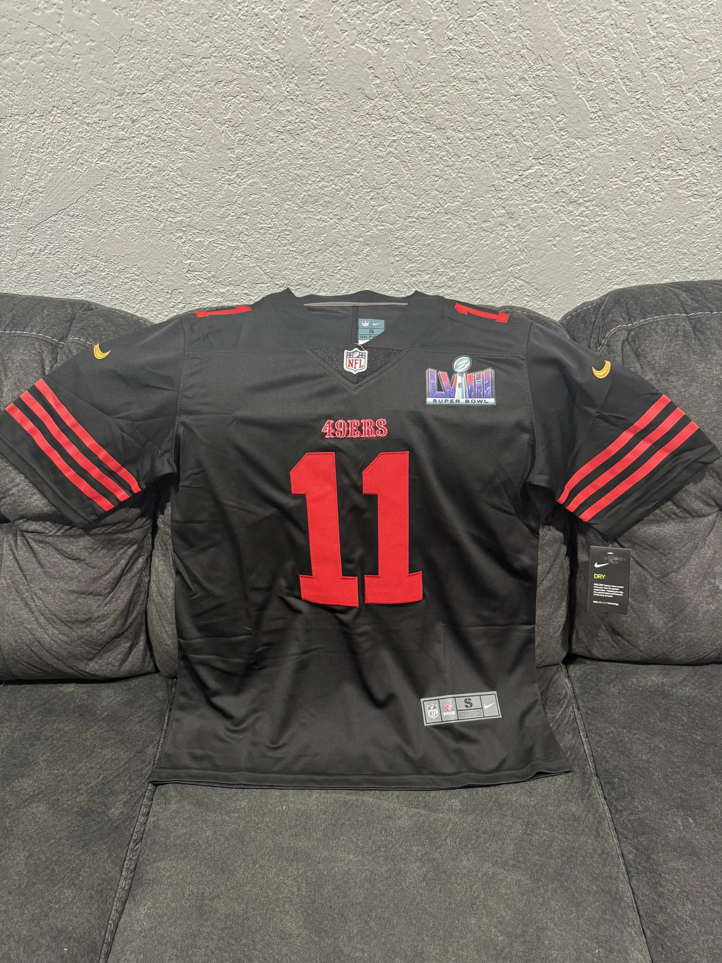 Brandon Aiyuk Super Bowl 58 jersey