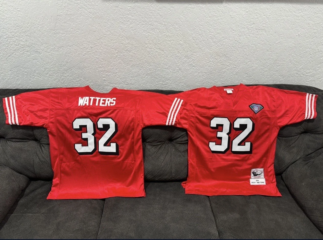Ricky Watters 49ers 1994 75th anniversary throwback jersey

Men sizes only!