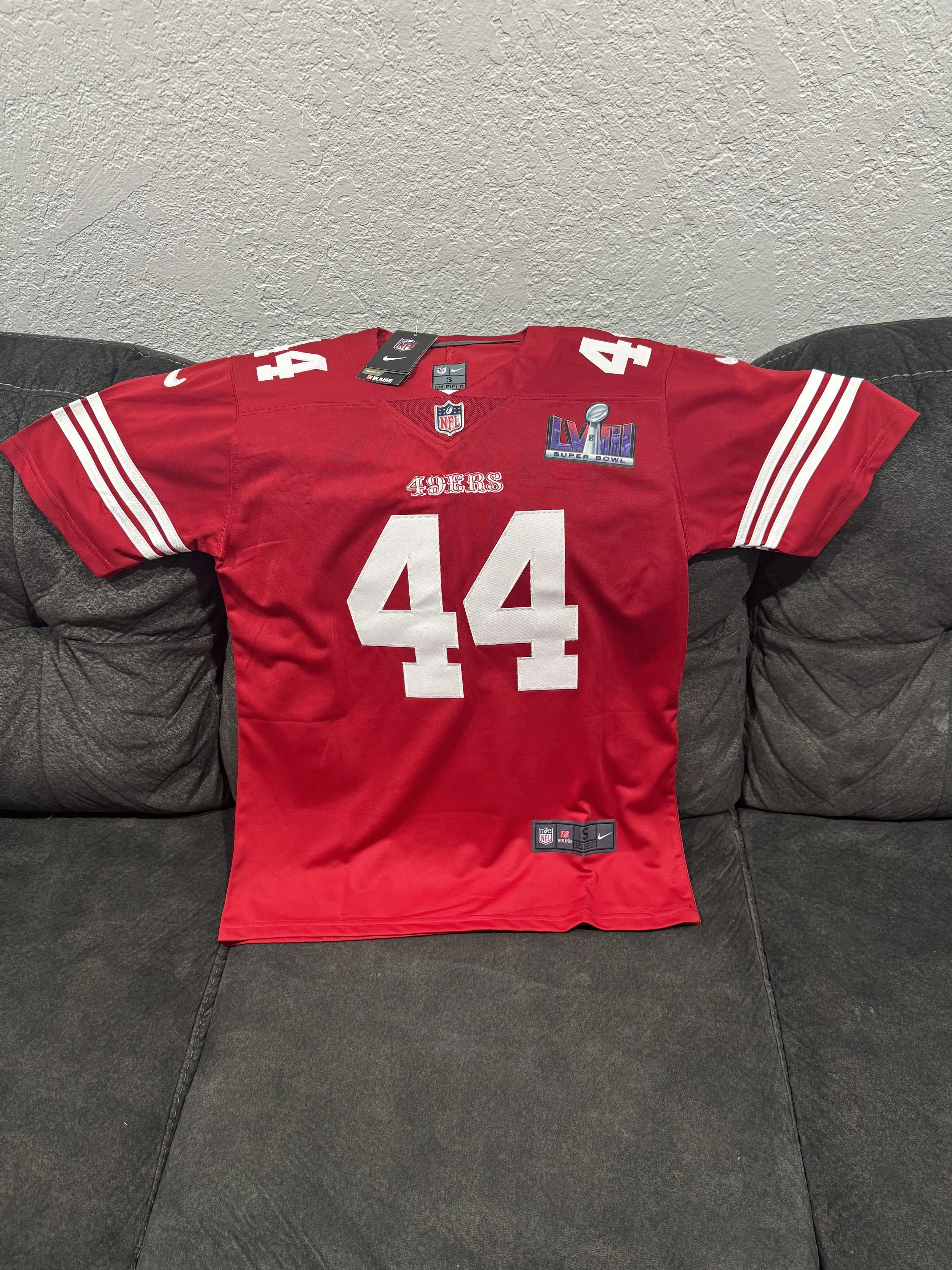 Kyle Juszczyk Super Bowl 58 jersey