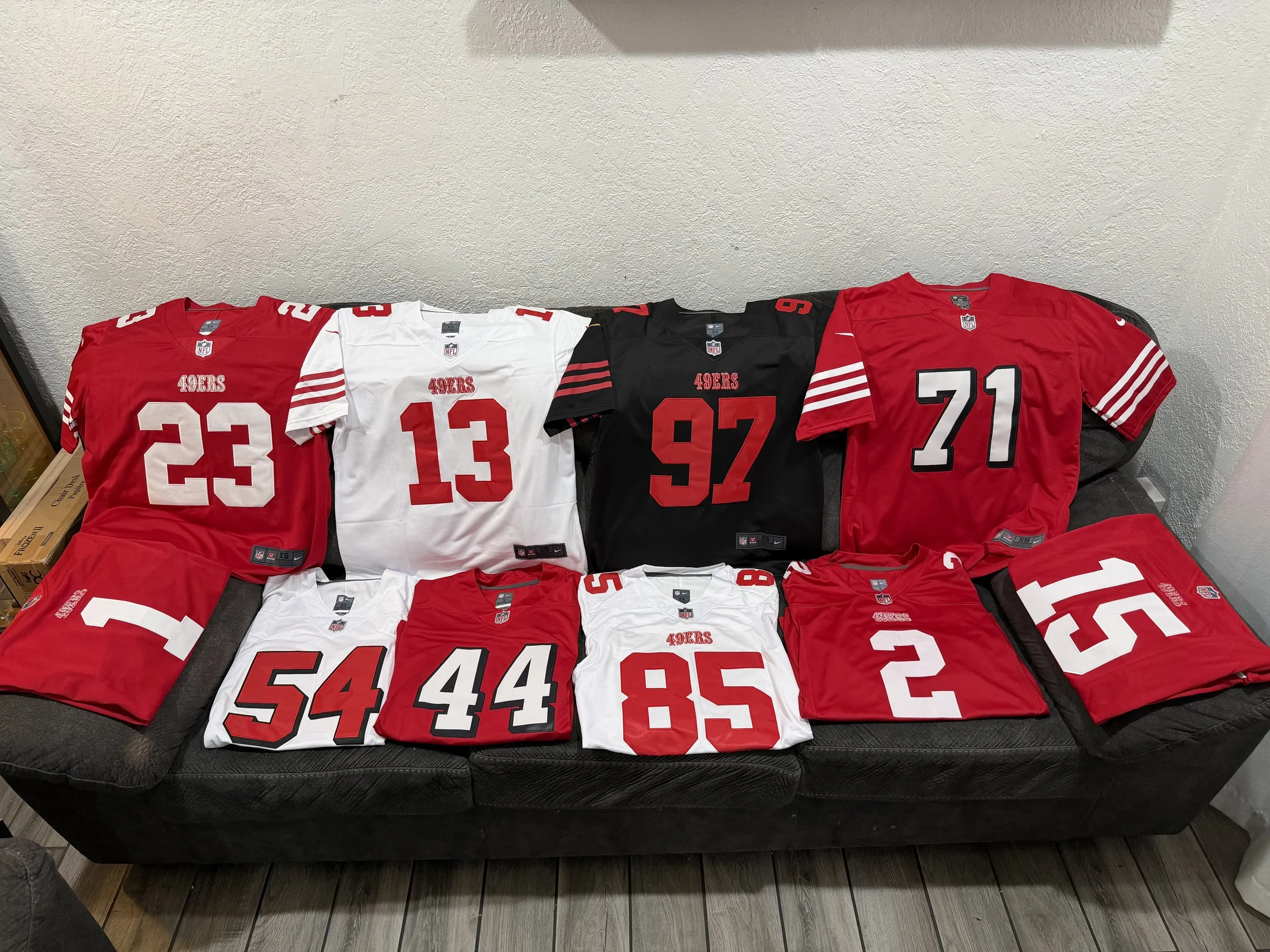 49ers jerseys 

Men, Women & Kid sizes available